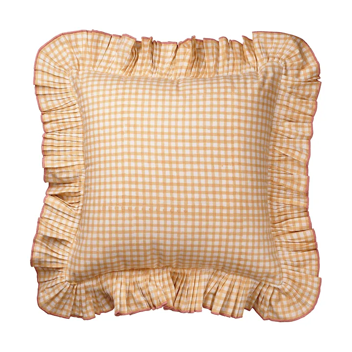 Vichy μαξιλάρι - Light Yellow, 40x40 εκ. - Pick a Poppy