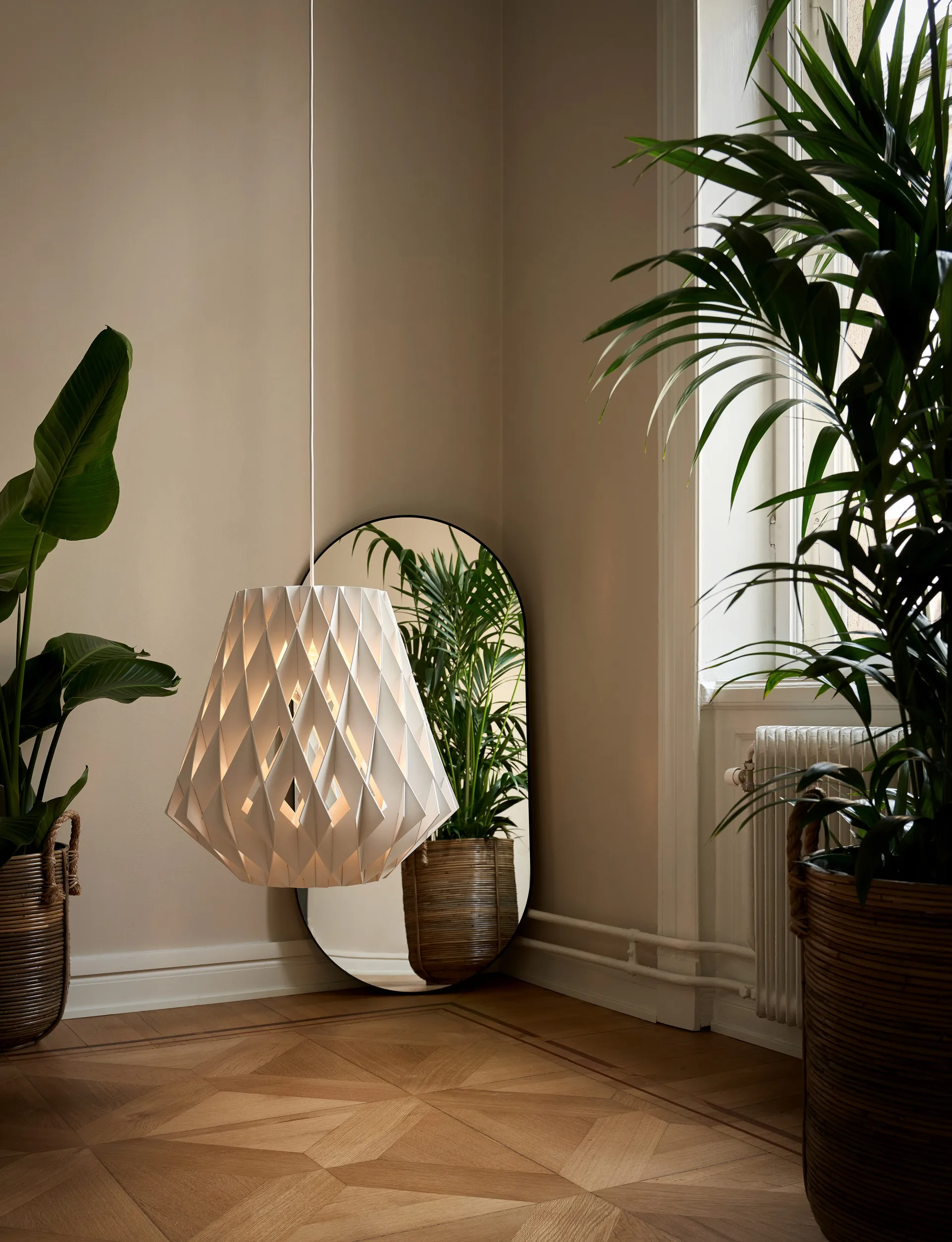 Pilke Signature κρεμαστό φωτιστικό Ø50 cm, Άσπρο Pilke