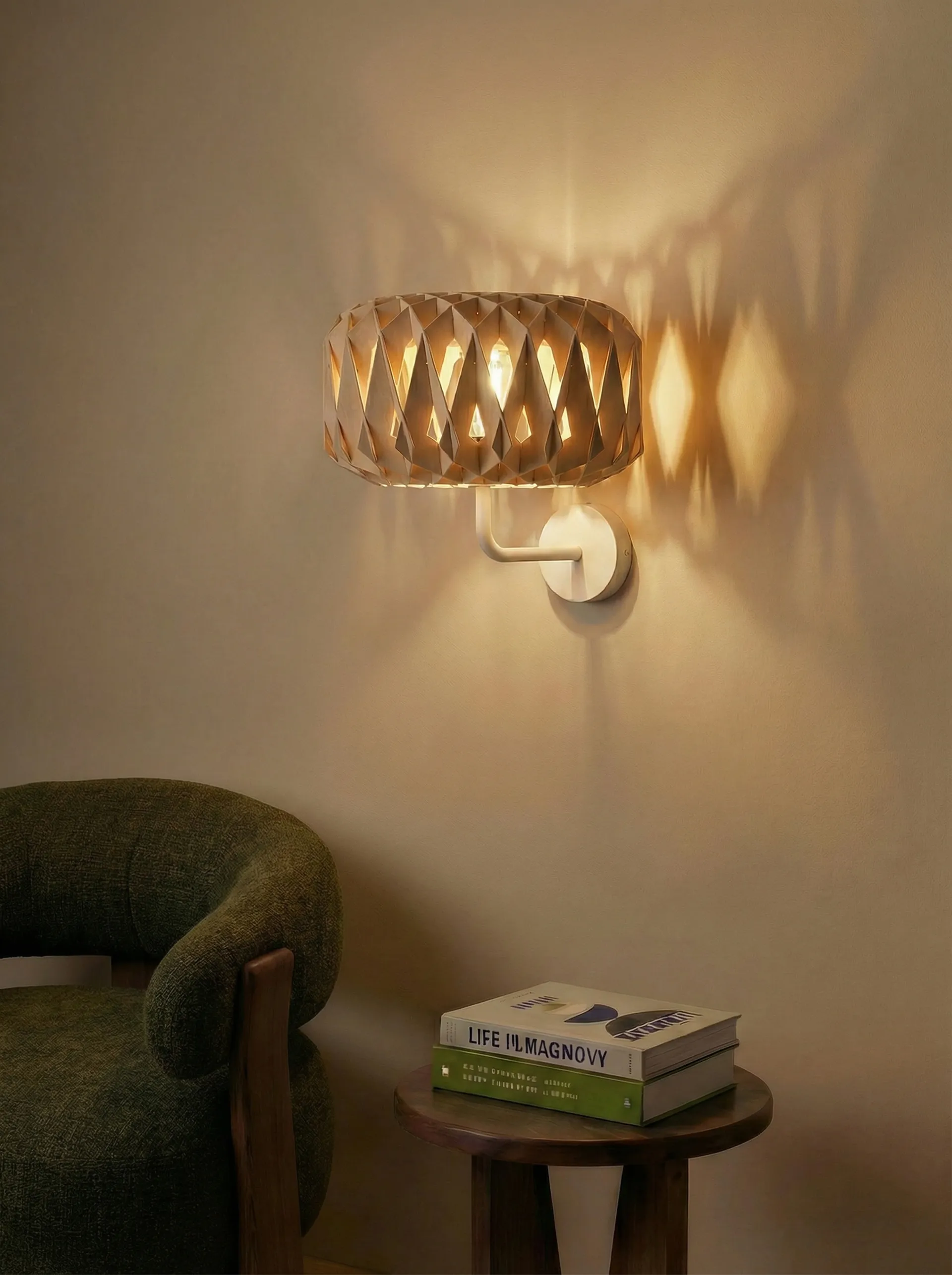 Signature 25 απλίκα τοίχου, Σημύδα, Ø28x15,5 cm Pilke