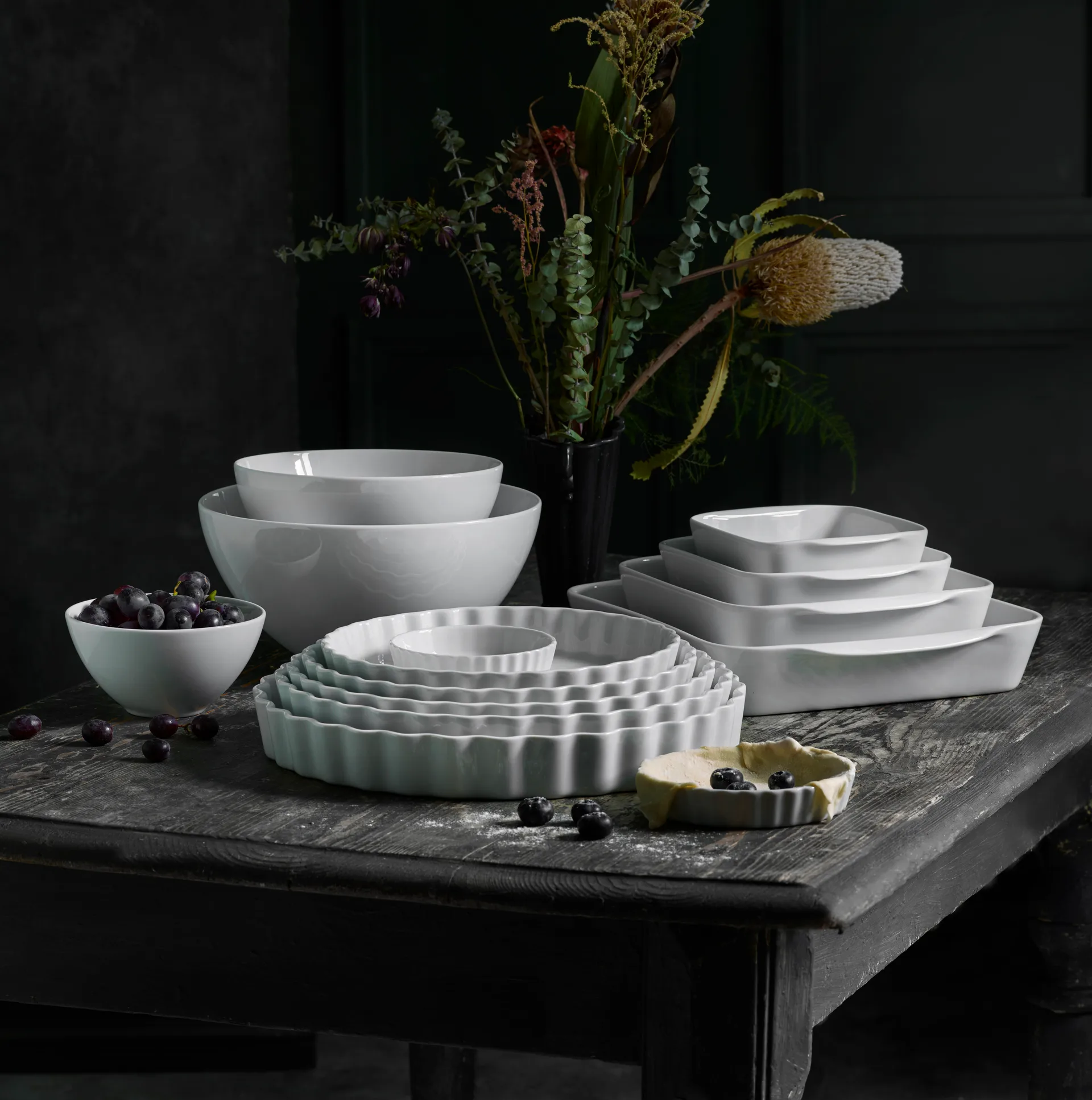 Pillivuyt ορθογώνιο ταψί λευκό, 22x22 cm Pillivuyt