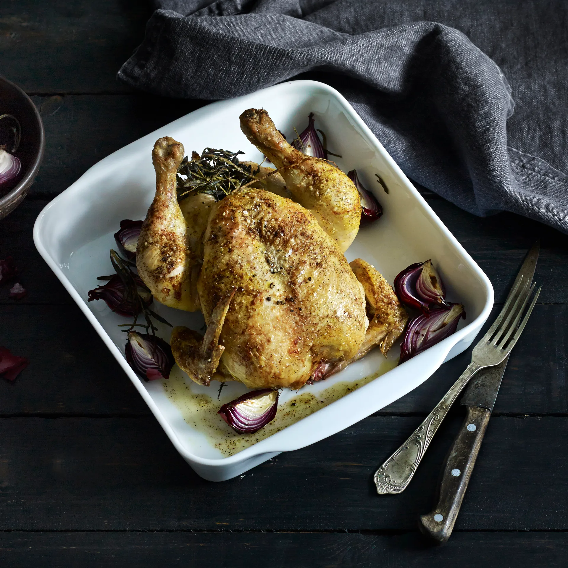 Pillivuyt ορθογώνιο ταψί λευκό, 22x22 cm Pillivuyt