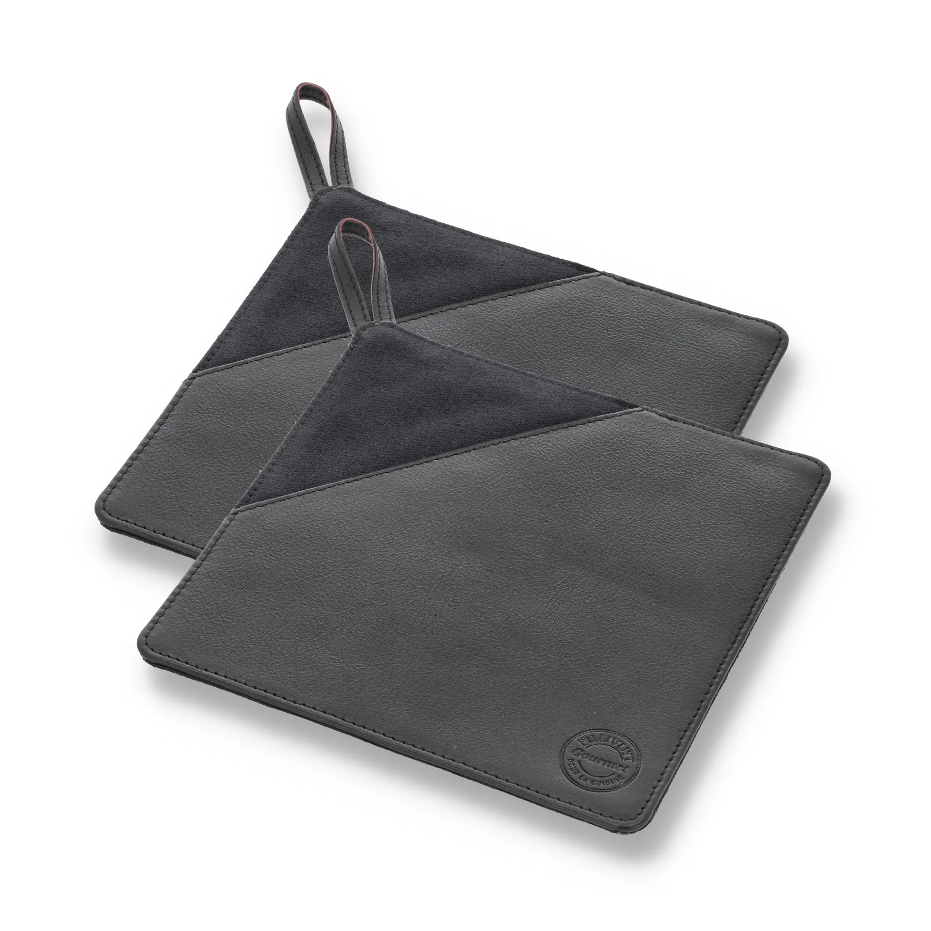 Γάντι φούρνου Pillivuyt Gourmet 20,5x20,5 εκ σε συσκευασία 2 τεμαχίων, Μαύρο δέρμα Pillivuyt