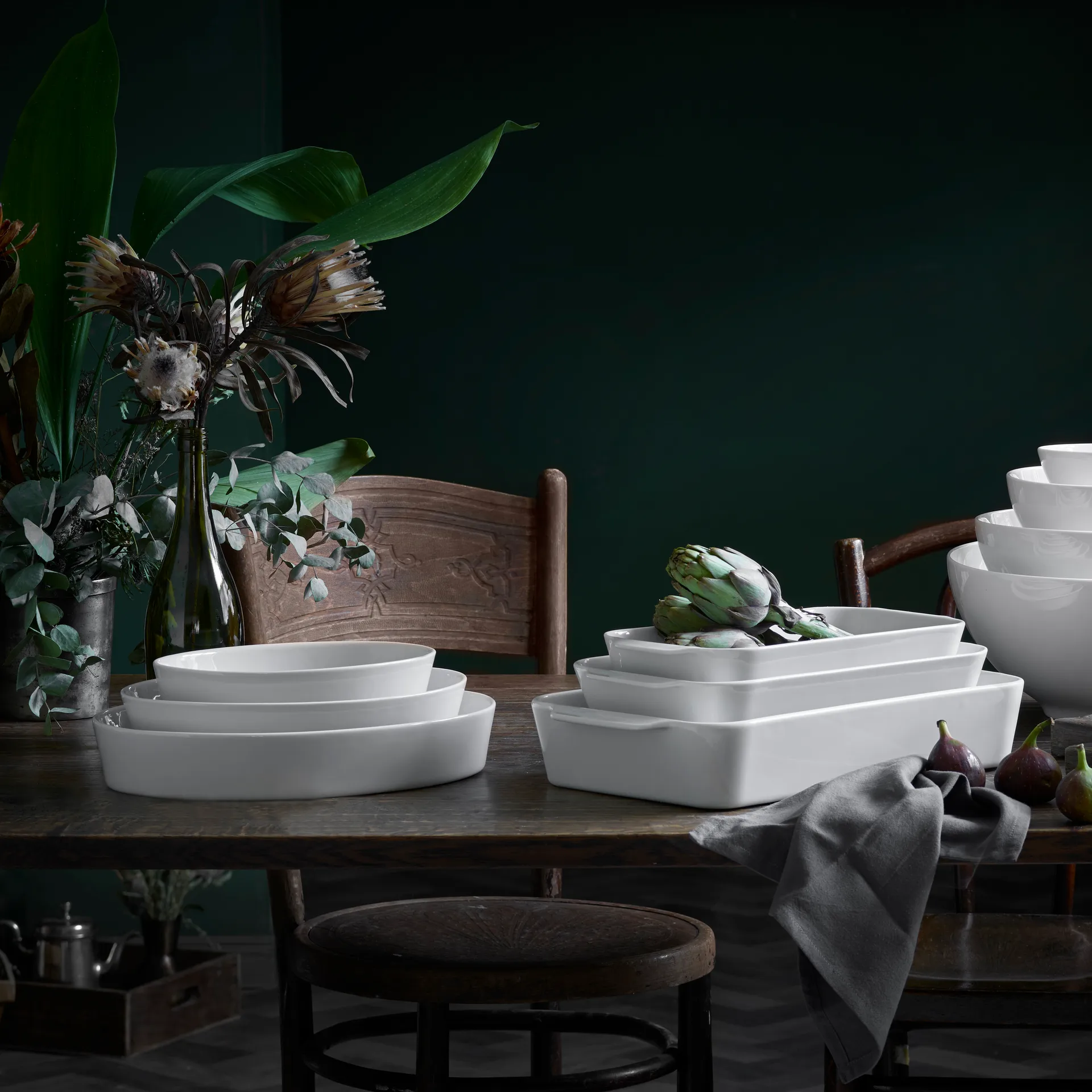 Pillivuyt πιατέλα οβάλ, Μεσαίο Pillivuyt