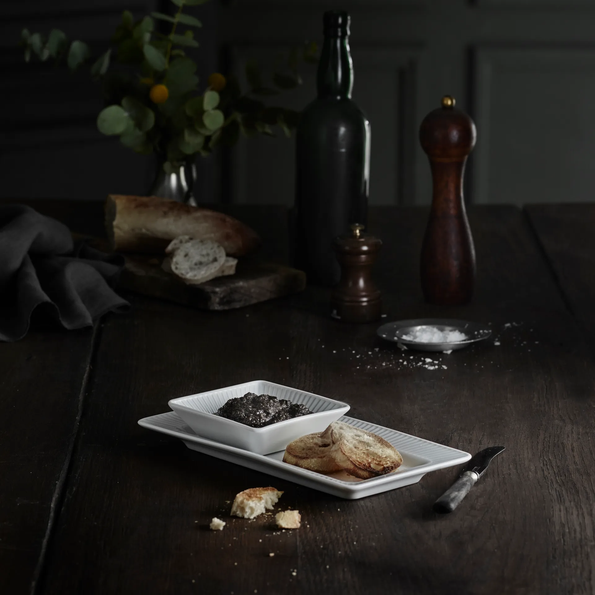 Plissé πιατάκι 26x14 cm, Λευκό Pillivuyt