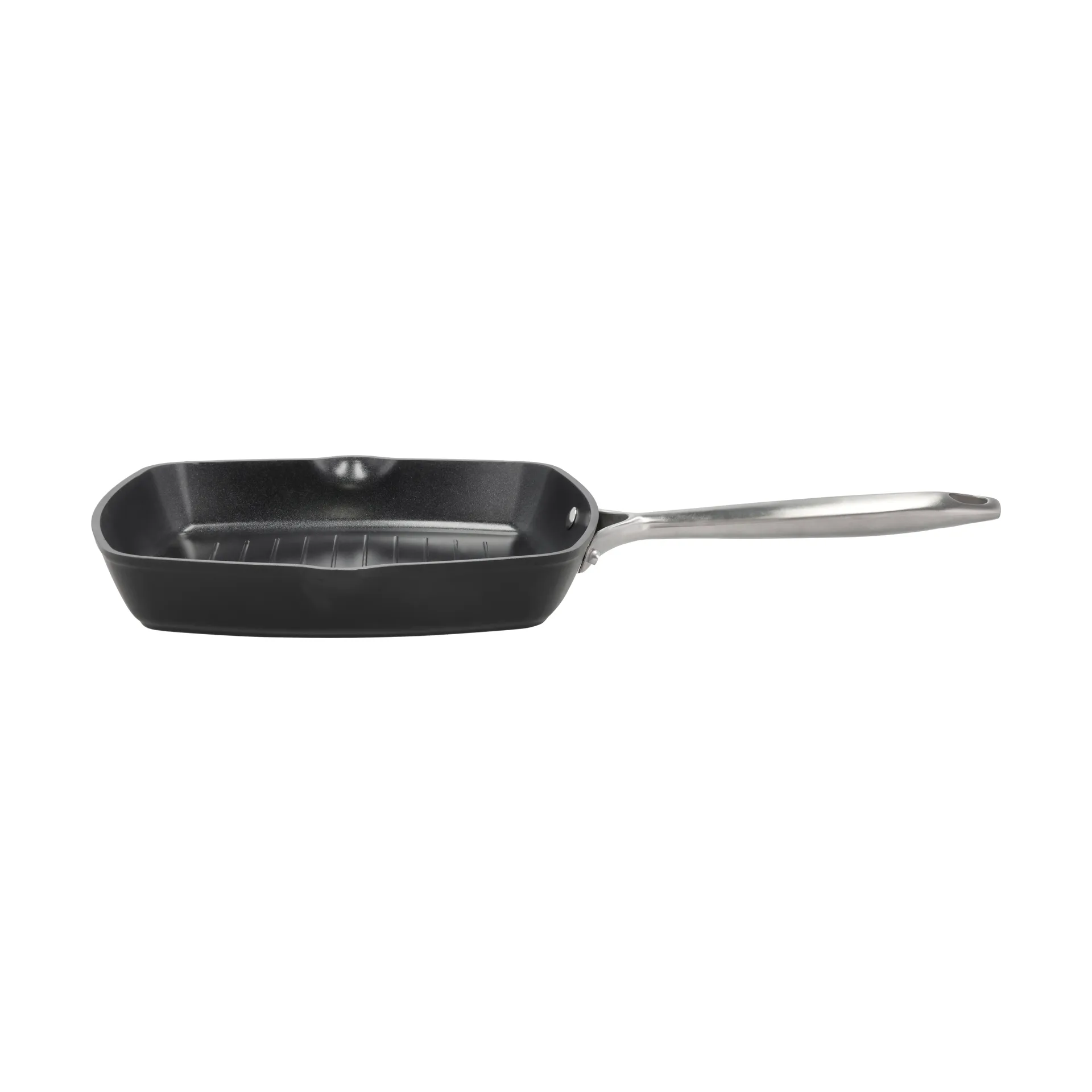 Travo κεραμικό σχαροτήγανο non-stick 24x24 cm, Μαύρο-αλουμίνιο Pillivuyt
