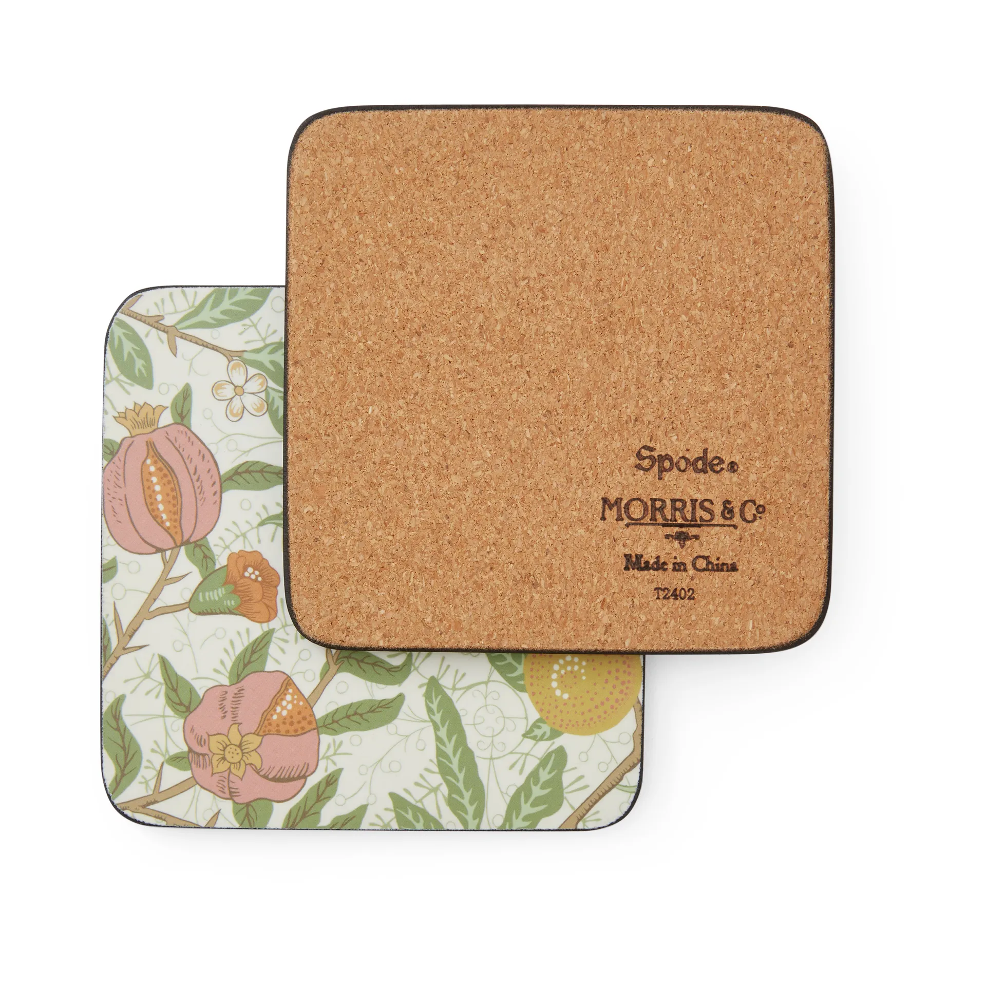 Morris & Co Simpley mixed σουβέρ γυαλιού 6 τεμάχια, Φρούτα, Willow, Καλέντουλα Pimpernel