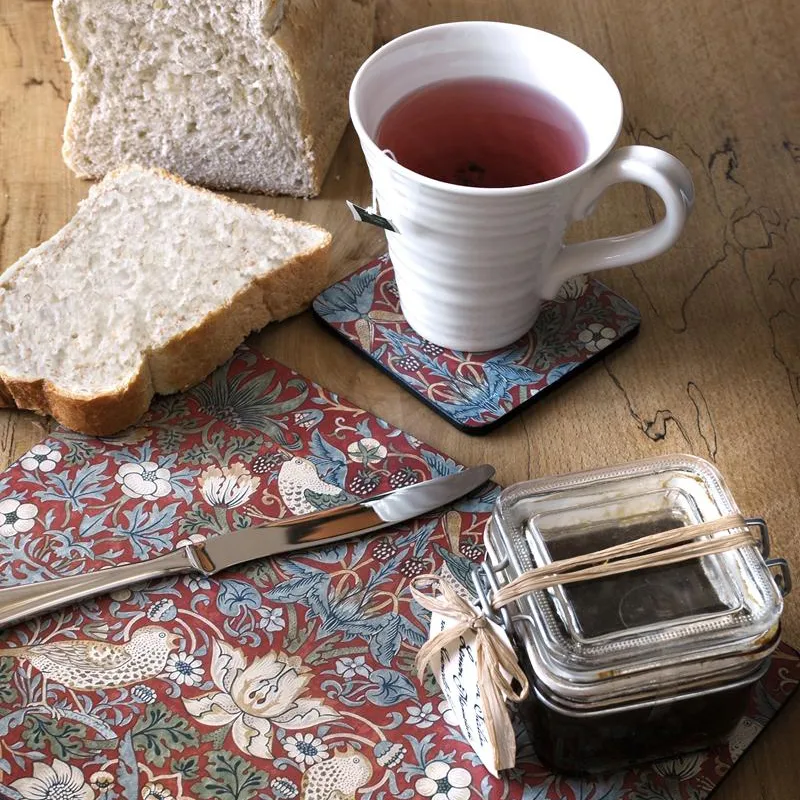 Strawberry Thief σουβέρ συσκευασία 6 τεμαχίων, Κόκκινο Pimpernel