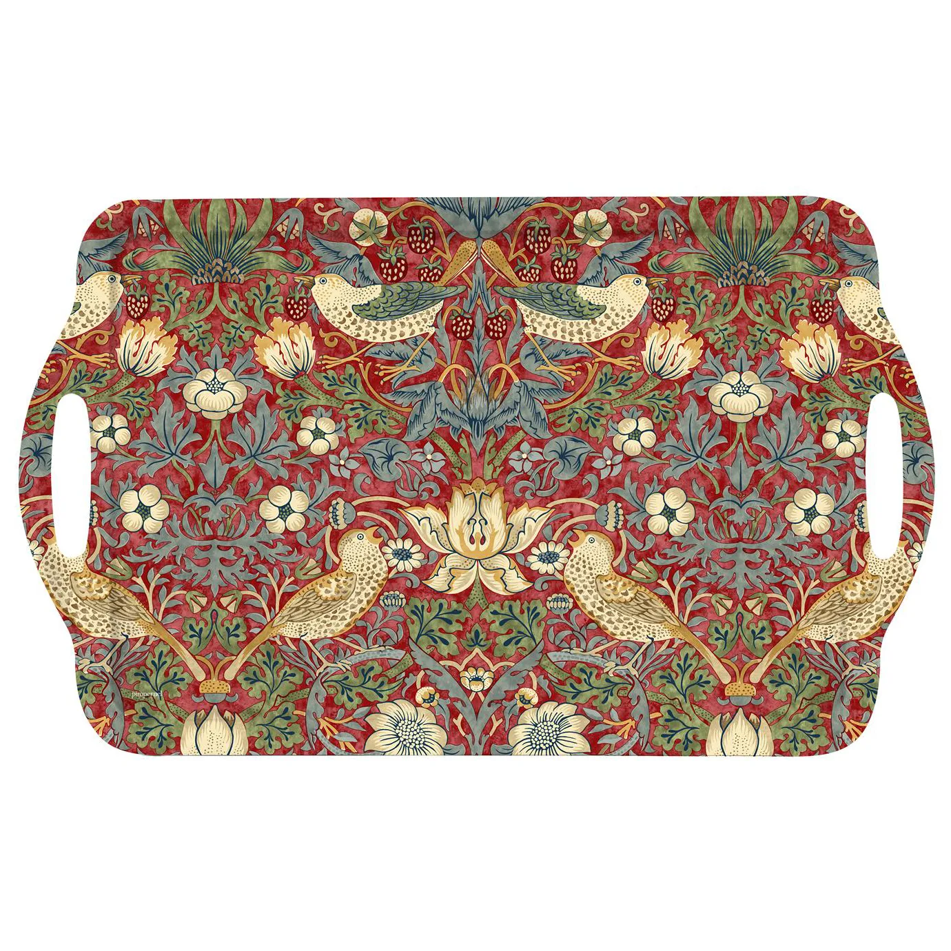 Strawberry Thief δίσκος με λαβή, Κόκκινο Pimpernel