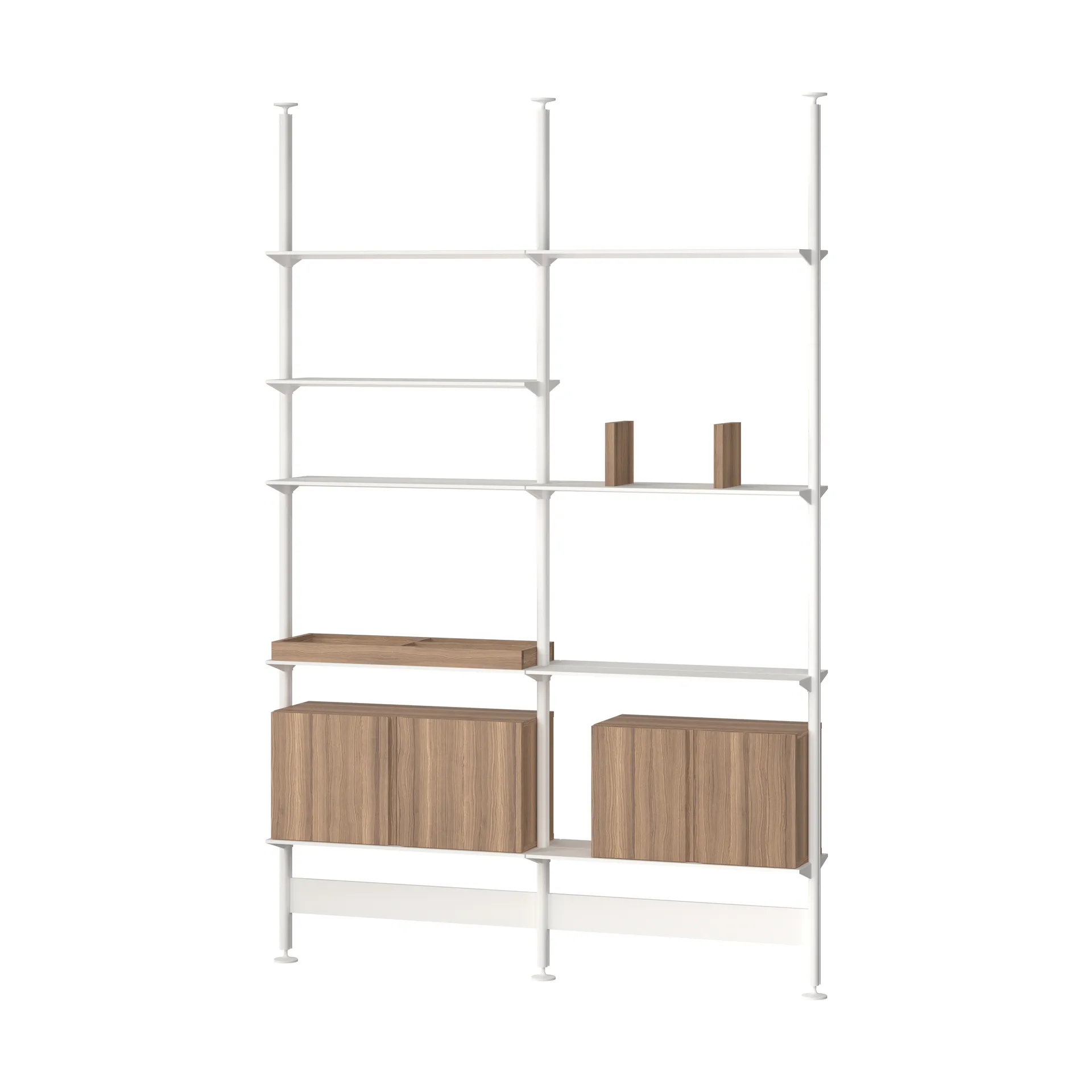 Pira G2 σύστημα ραφιών F C A White/Walnut 240-247 εκ.,  Pira
