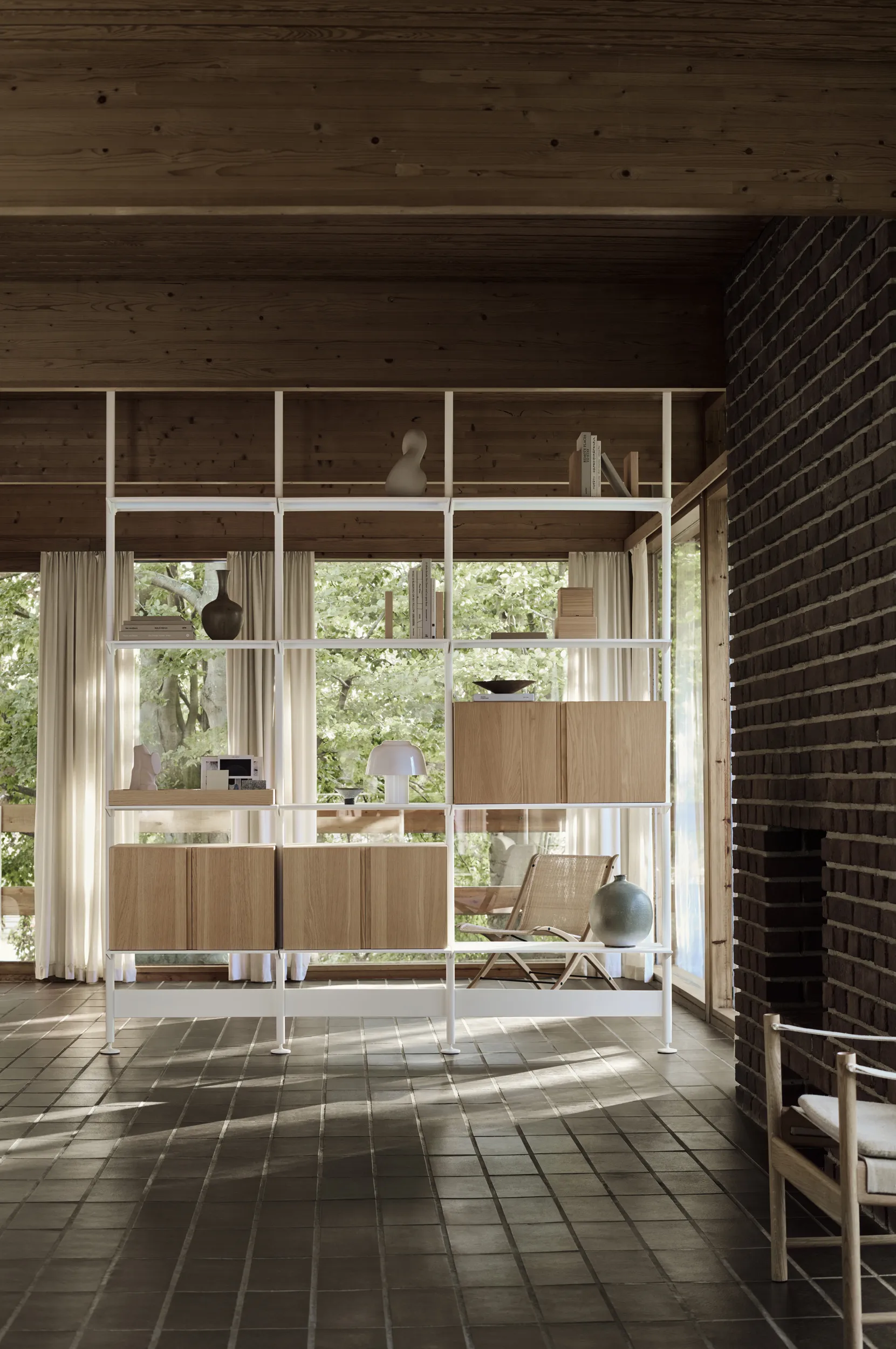 Pira G2 σύστημα ραφιών F C B White/Oak 240-247 εκ. Pira