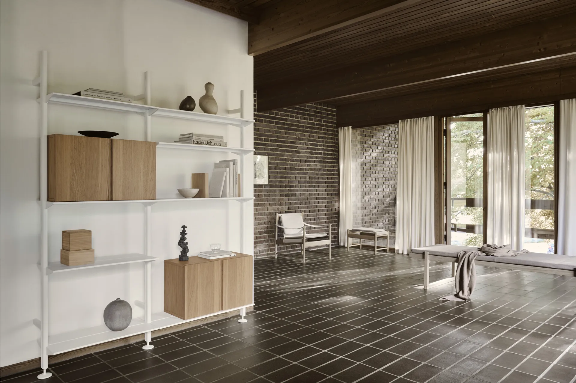 Pira G2 σύστημα ραφιών W A White/Oak,  Pira