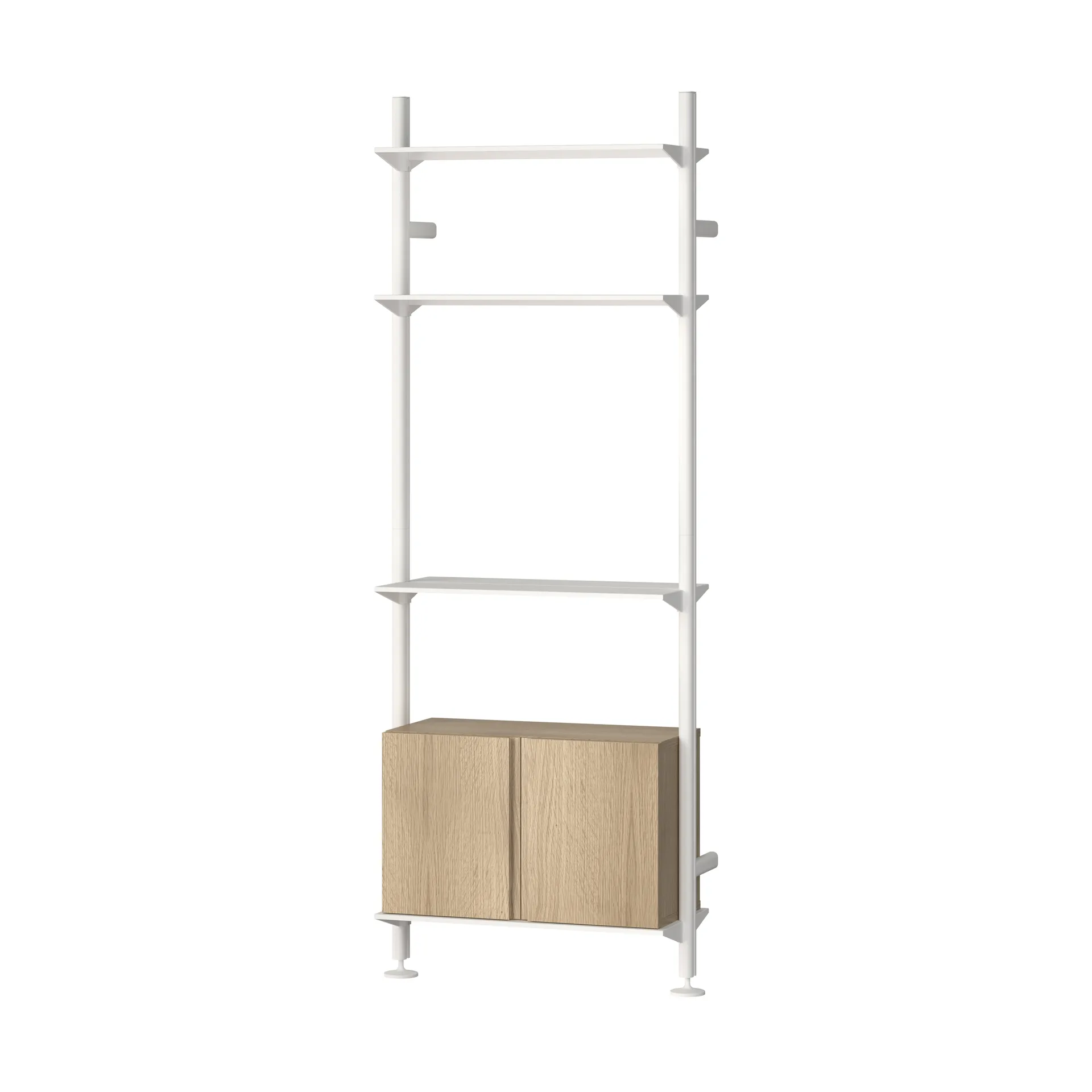 Pira G2 σύστημα ραφιών W B White/Oak,  Pira
