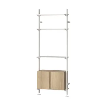 Pira G2 σύστημα ραφιών W B White/Oak - Pira
