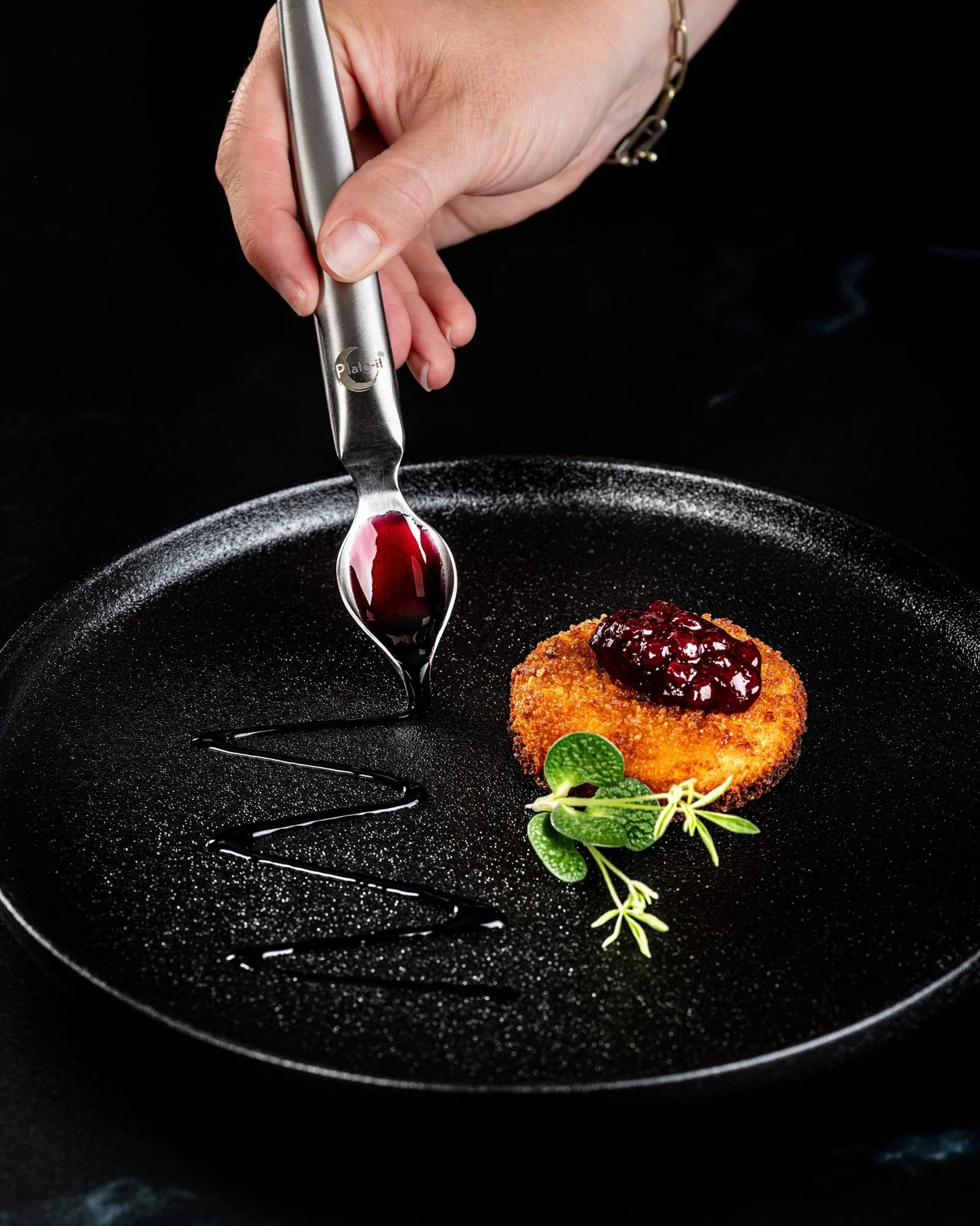 Plate-it κουτάλια διακόσμησης, Ανοξείδωτος χάλυβας, σετ 2 τεμαχίων Plate It