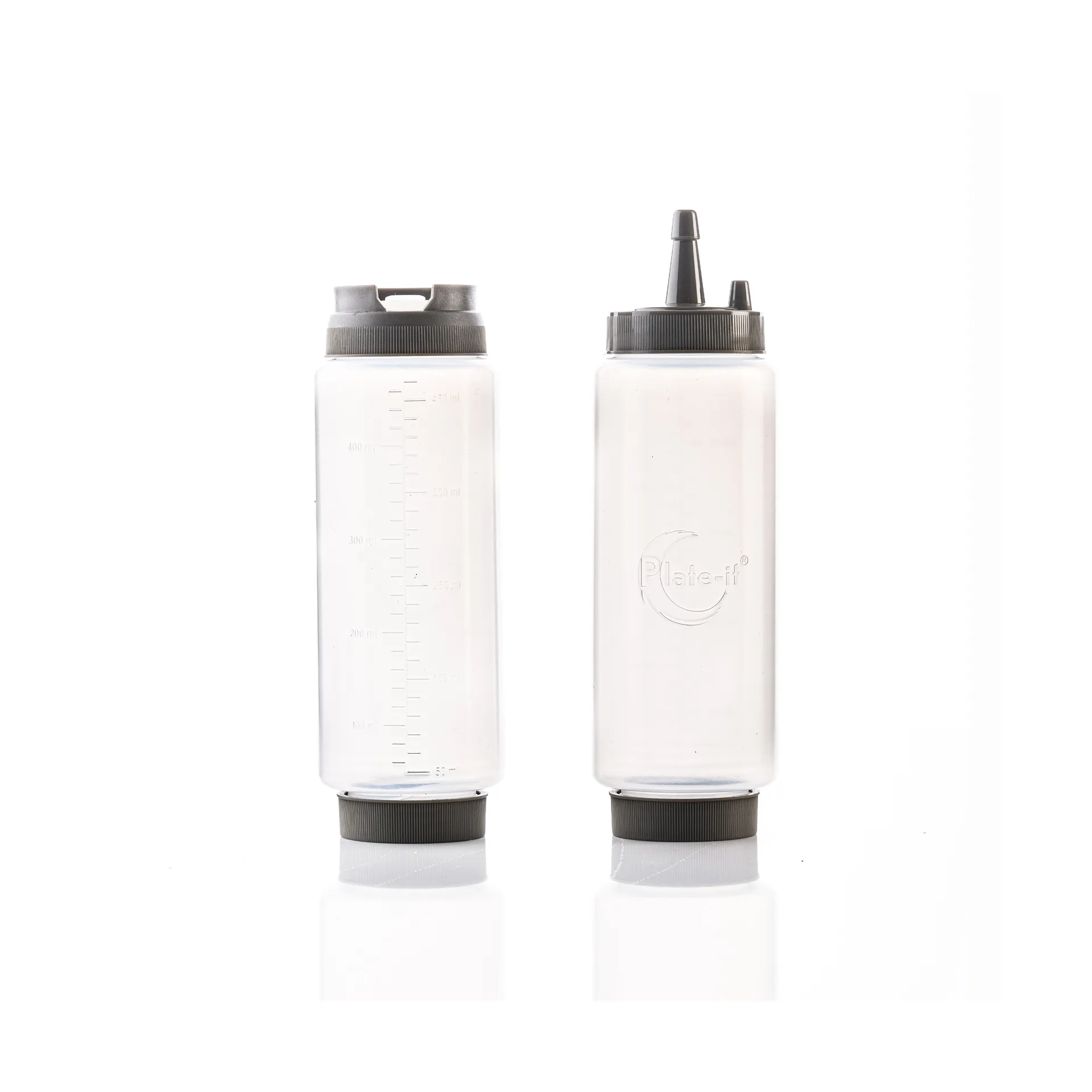 Plate-it μπουκάλι με στόμιο για γαρνιτούρα 22 εκ, σετ 2 τεμαχίων, Λευκό-γκρι Plate It