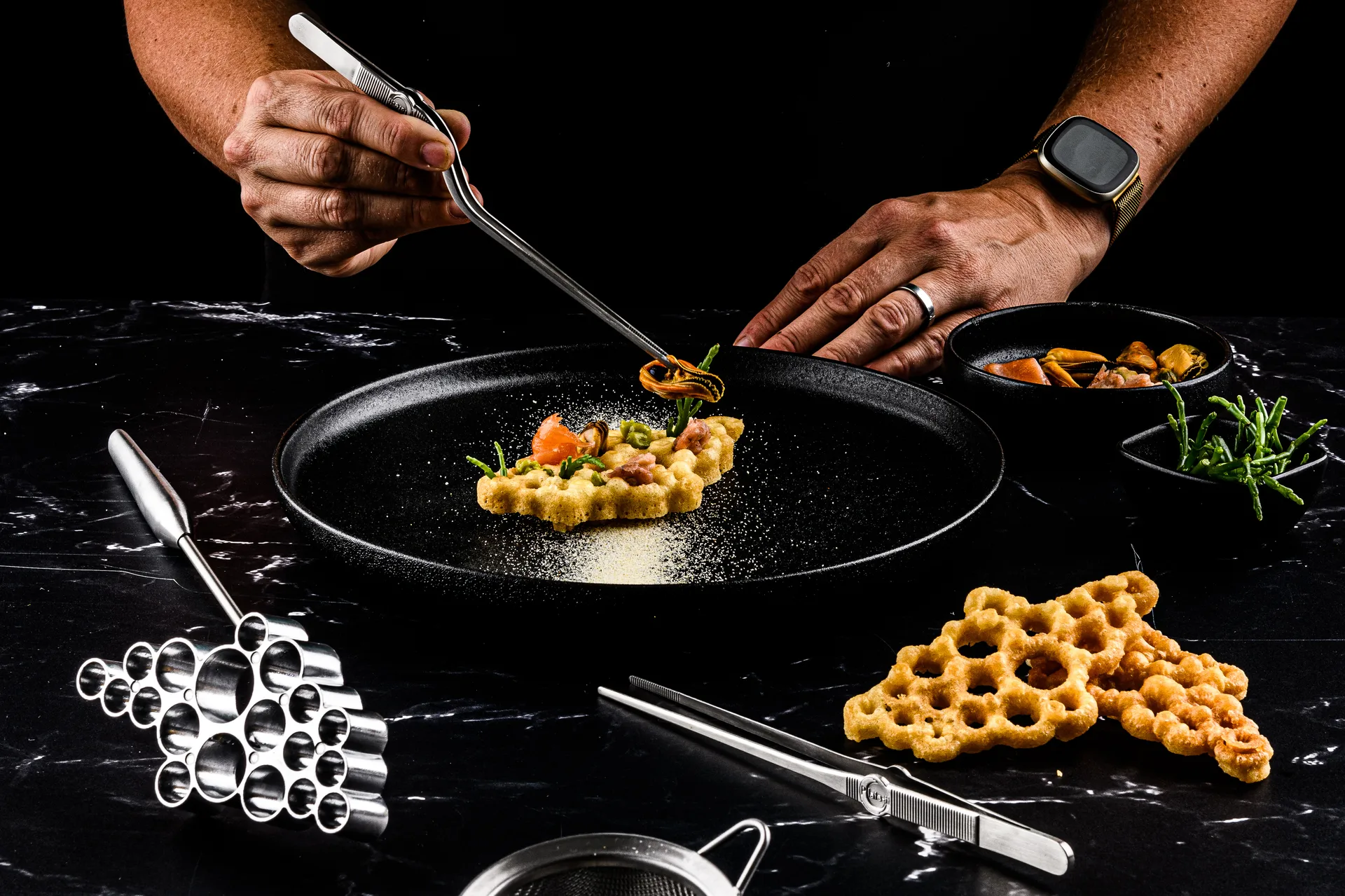 Plate-it μασίφ σιδερένια ροζέτα 3 τεμαχίων, Ατσάλι Plate It