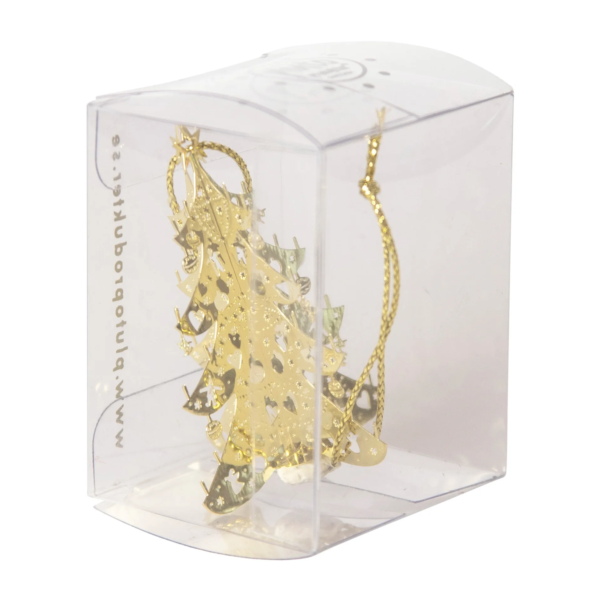 Κρεμαστά Χριστουγεννιάτικα 3D δέντρα, Χρυσό Pluto Design