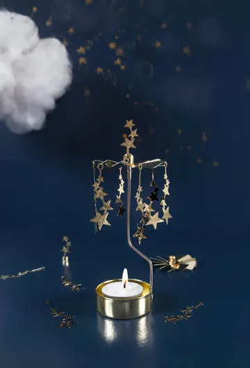 Μελωδός Angel Chimes, Νυχτερινός ουρανός - Χρυσαφί - Pluto Design