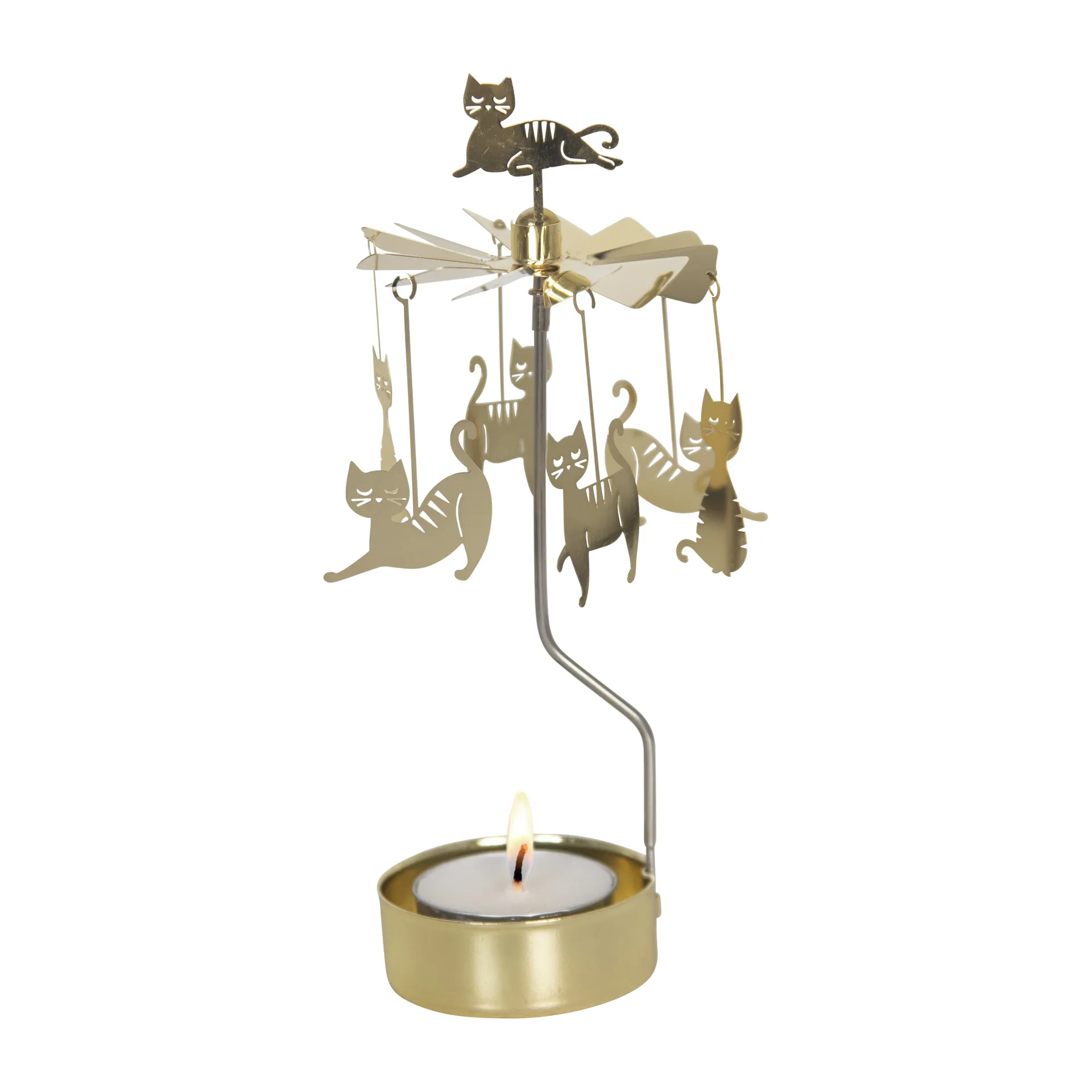 Kattfamilj Angel κουδουνάκια, Χρυσαφί Pluto Design