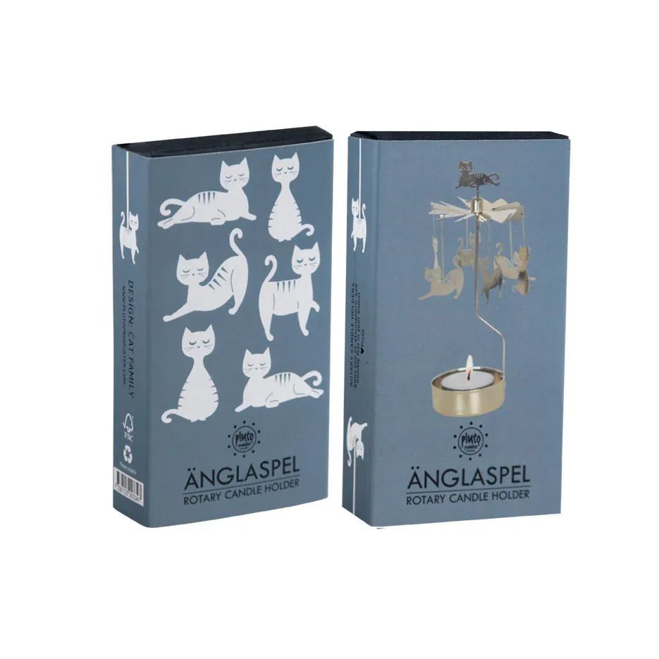 Kattfamilj Angel κουδουνάκια, Χρυσαφί Pluto Design