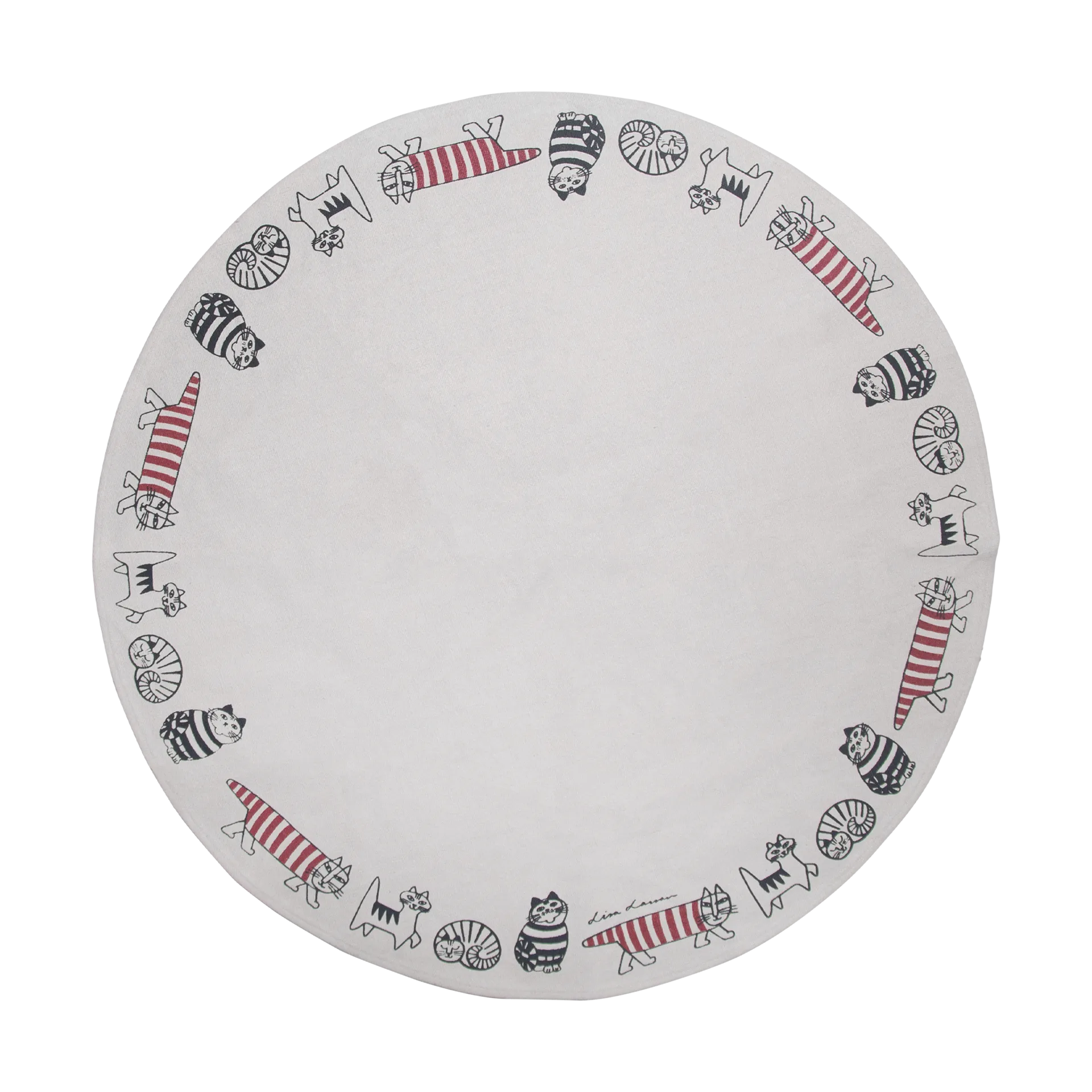 Lisa Larson χριστουγεννιάτικο χαλί Ø105,6 cm, Μπεζ Pluto Design