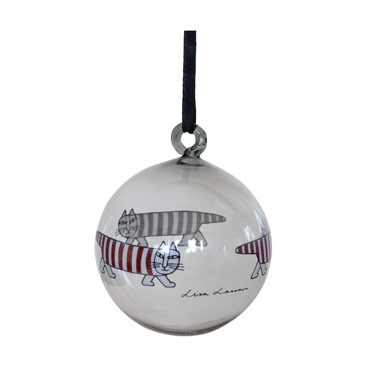 Lisa Larson Mikey χριστουγεννιάτικη μπάλα δέντρου - Silver-red-white - Pluto Design