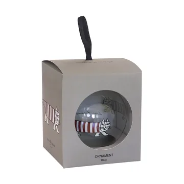 Lisa Larson Mikey χριστουγεννιάτικη μπάλα δέντρου - Silver-red-white - Pluto Design