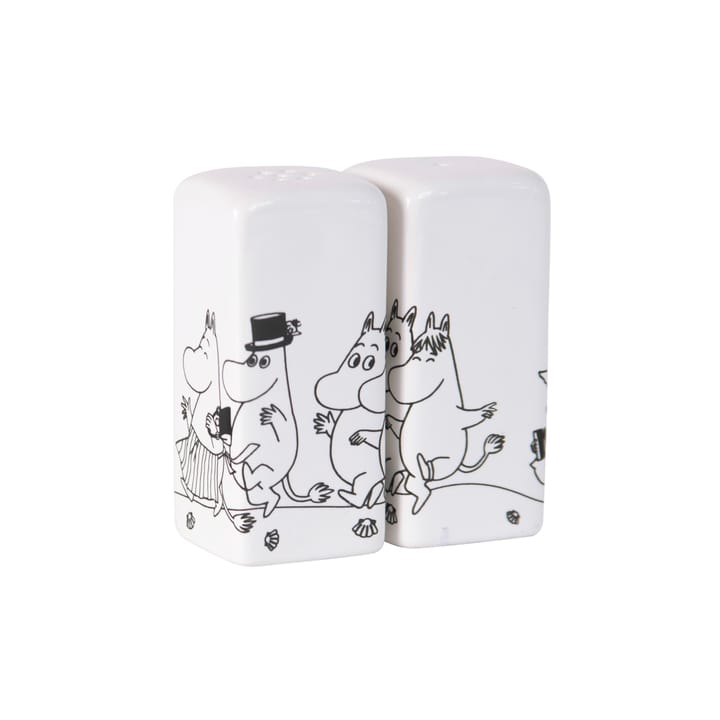 Moomin family αλατιέρα και πιπεριέρα - λευκό - Pluto Design
