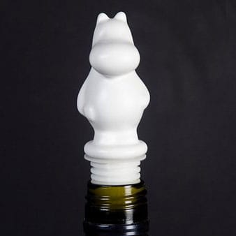 Moomin πώμα φιάλης κρασιού, λευκό κεραμικό Pluto Design