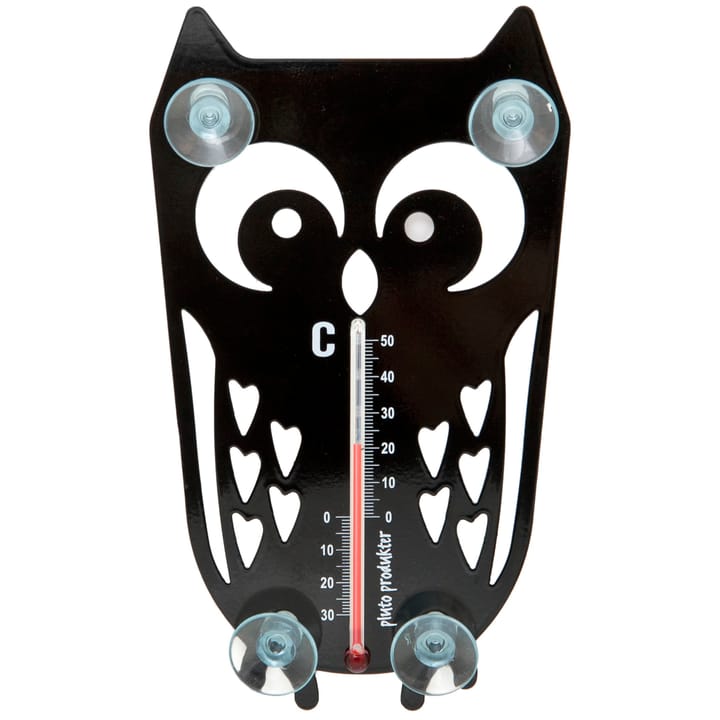 Owl θερμόμετρο - μαύρο - Pluto Design