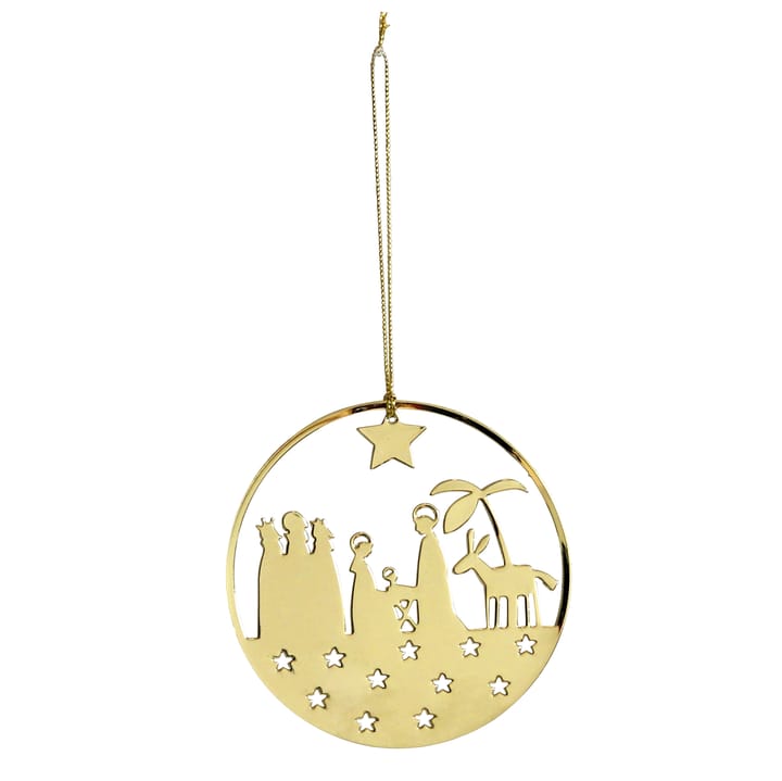 Pluπρος Christmas διακόσμητικο μεταλικό - crib, gold-coloured - Pluto Design