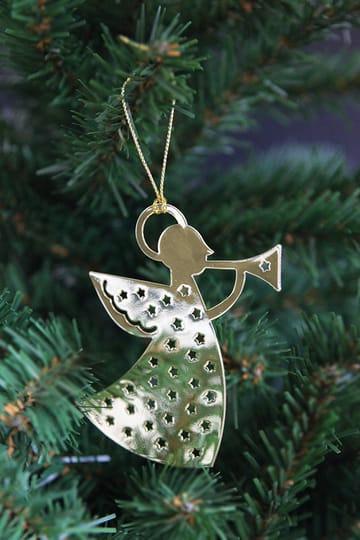 Pluπρος Christmas διακόσμητικο μεταλικό - trumpet angel,  gold-coloured - Pluto Design