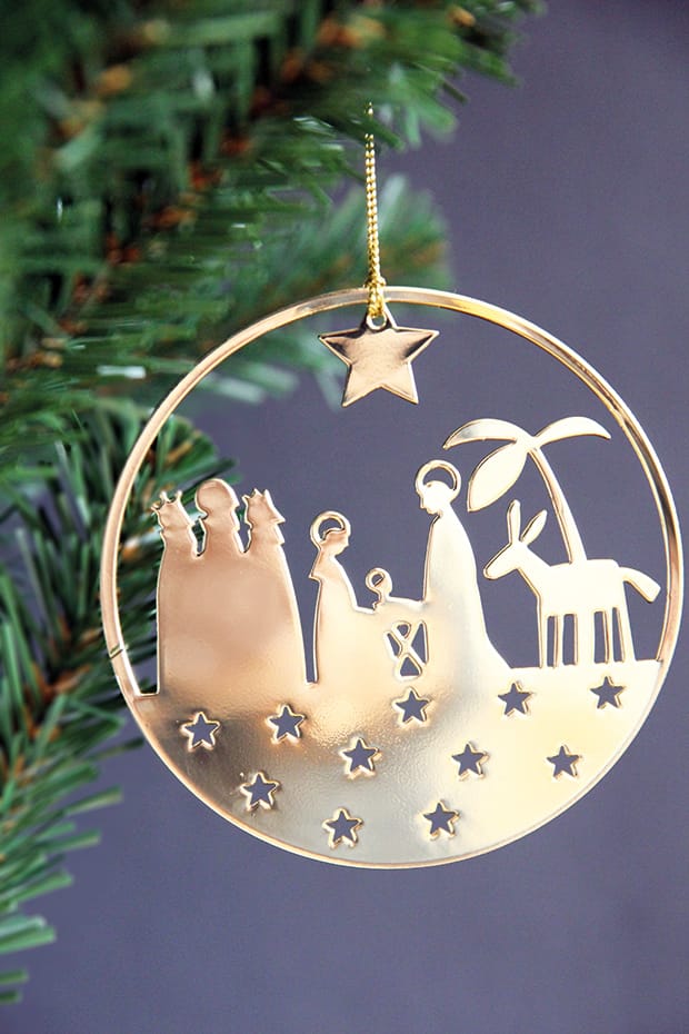 Pluπρος Christmas διακόσμητικο μεταλικό - παχνί, ασημένιου χρώματος - Pluto Design
