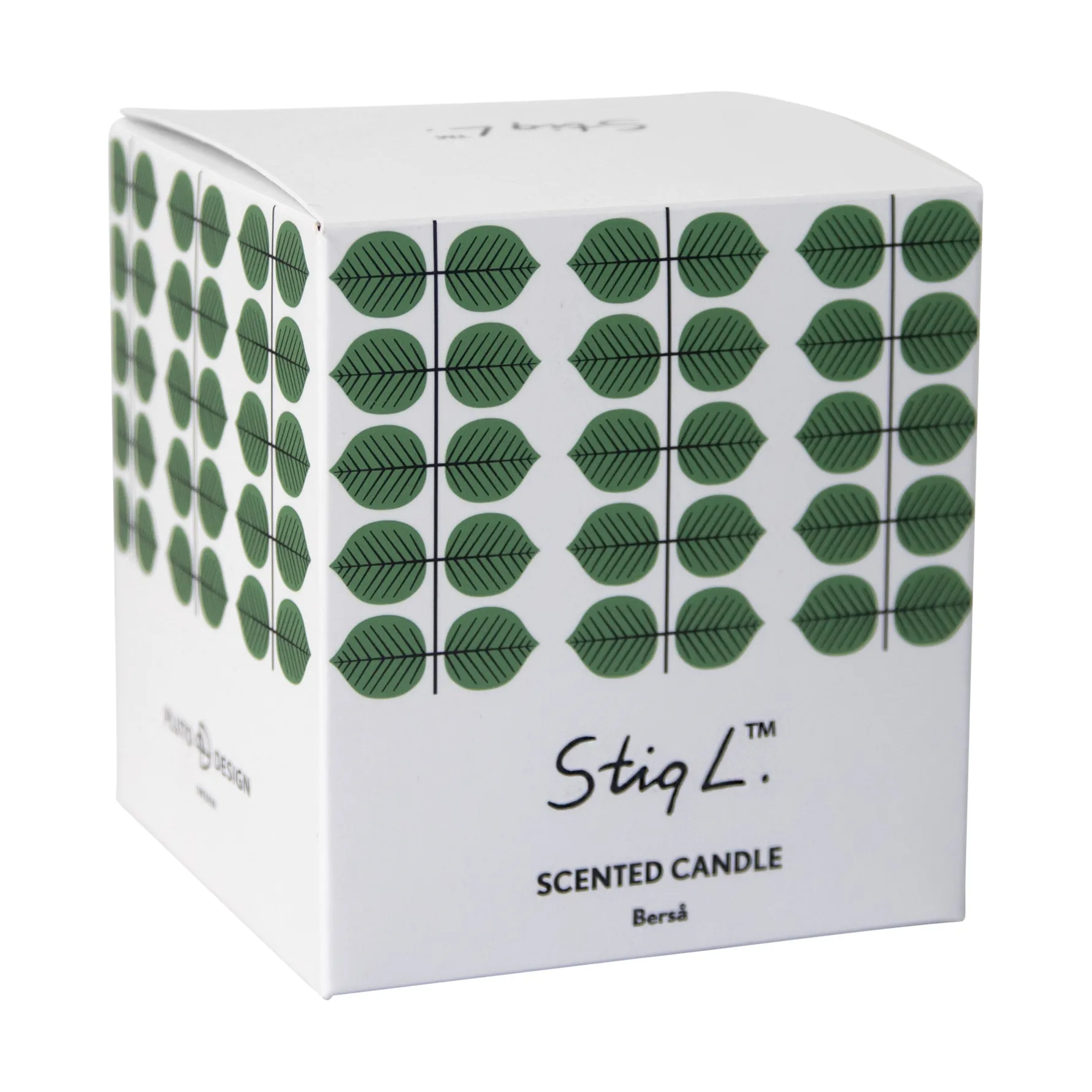 Stig L Berså scented candle, Frosted glass-χρυσαφί Pluto Design