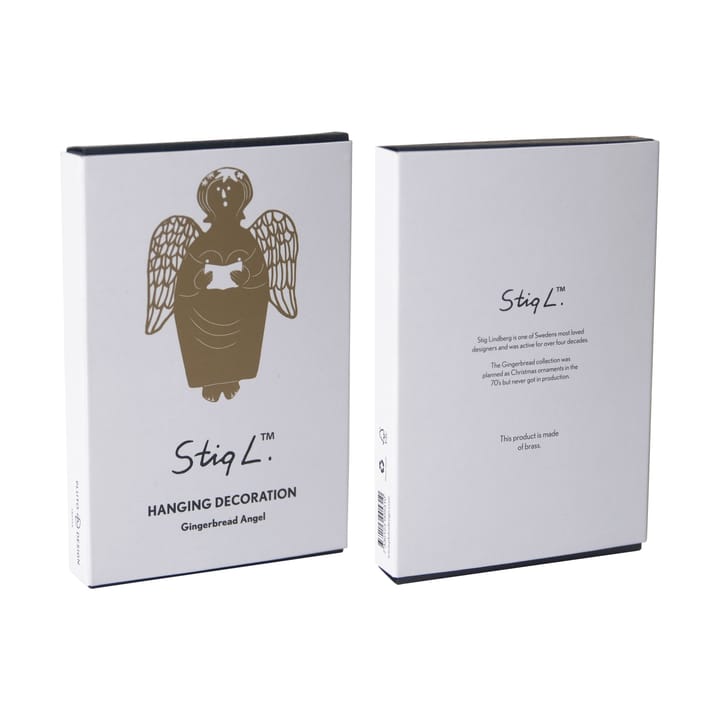 Stig L Gingerbread Angel Christmas tree decoration, Χρυσαφί Pluto Design