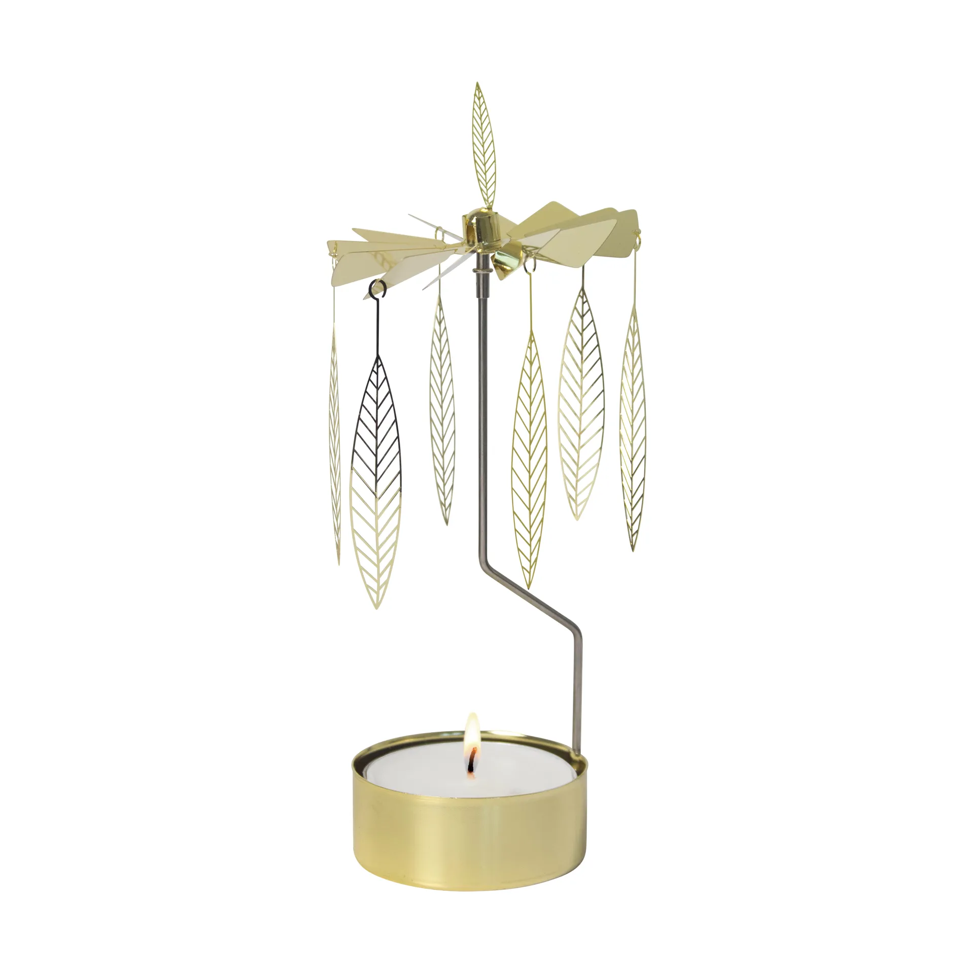 Stig L Salix rotary candle μεσαίο, Χρυσαφί Pluto Design