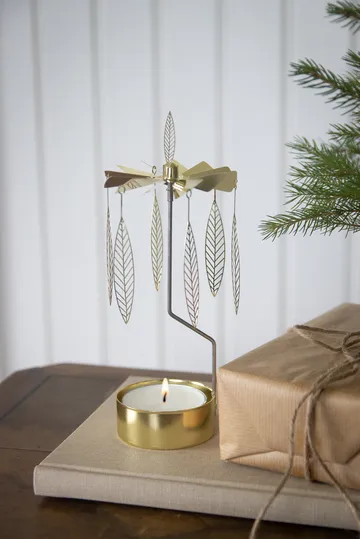 Stig L Salix rotary candle μεσαίο - Χρυσαφί - Pluto Design