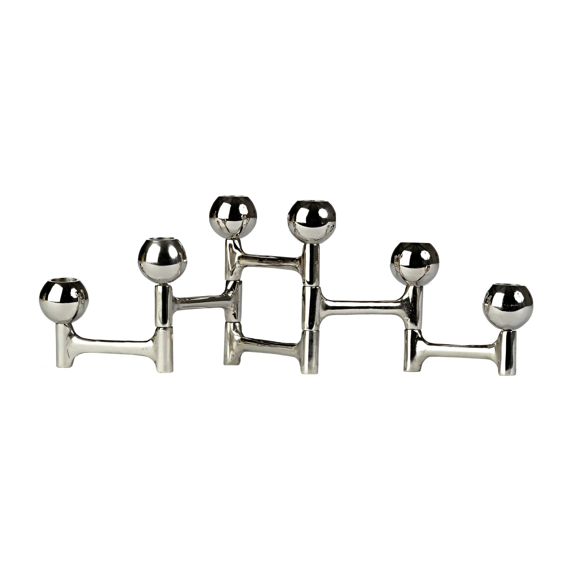 Στρογγυλός πτυσσόμενος κηροπήγιο 28x15 εκ., Ασήμι POLSPOTTEN