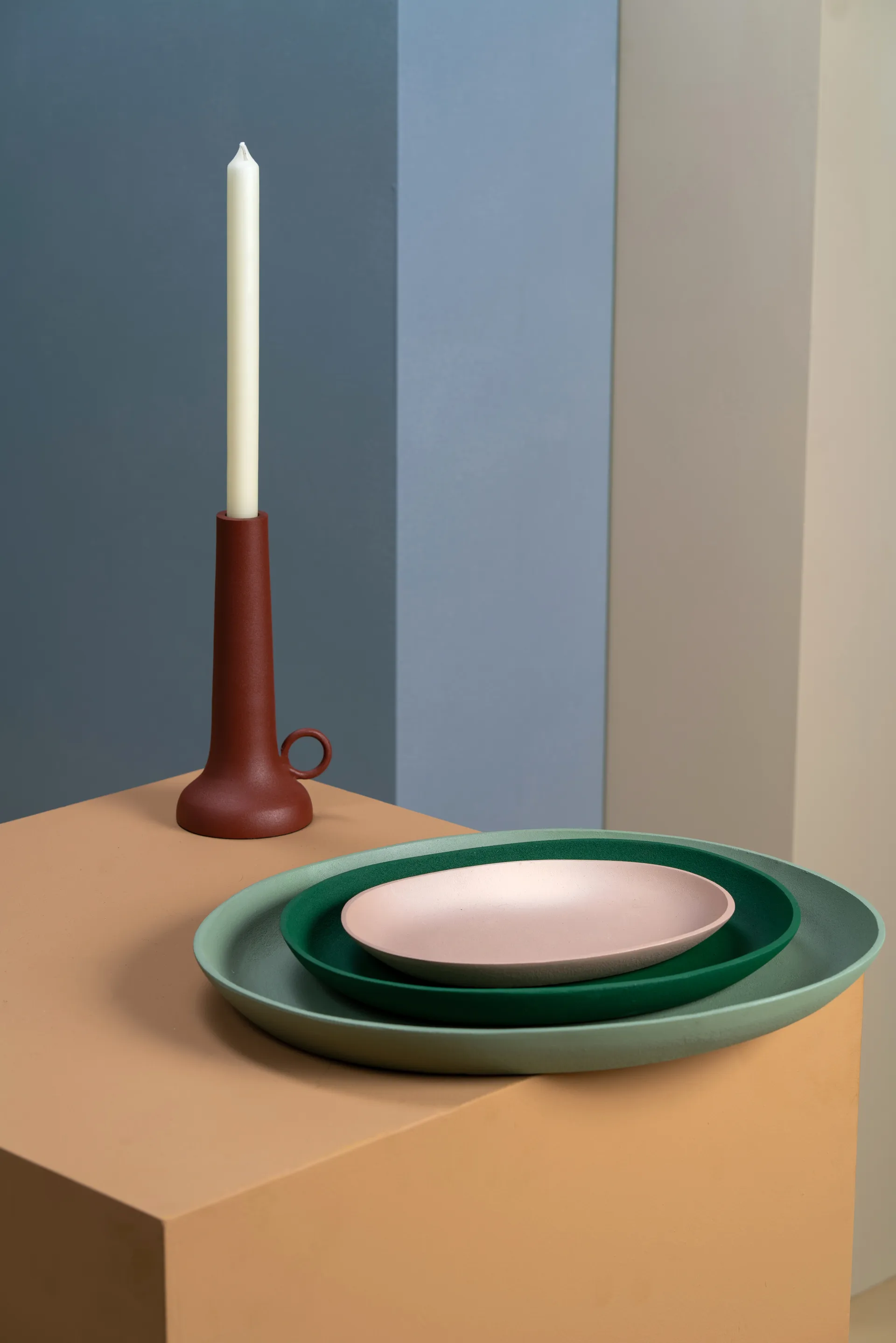 Ελληνικός δίσκος, 3 τεμάχια, Σκούρο πράσινο POLSPOTTEN