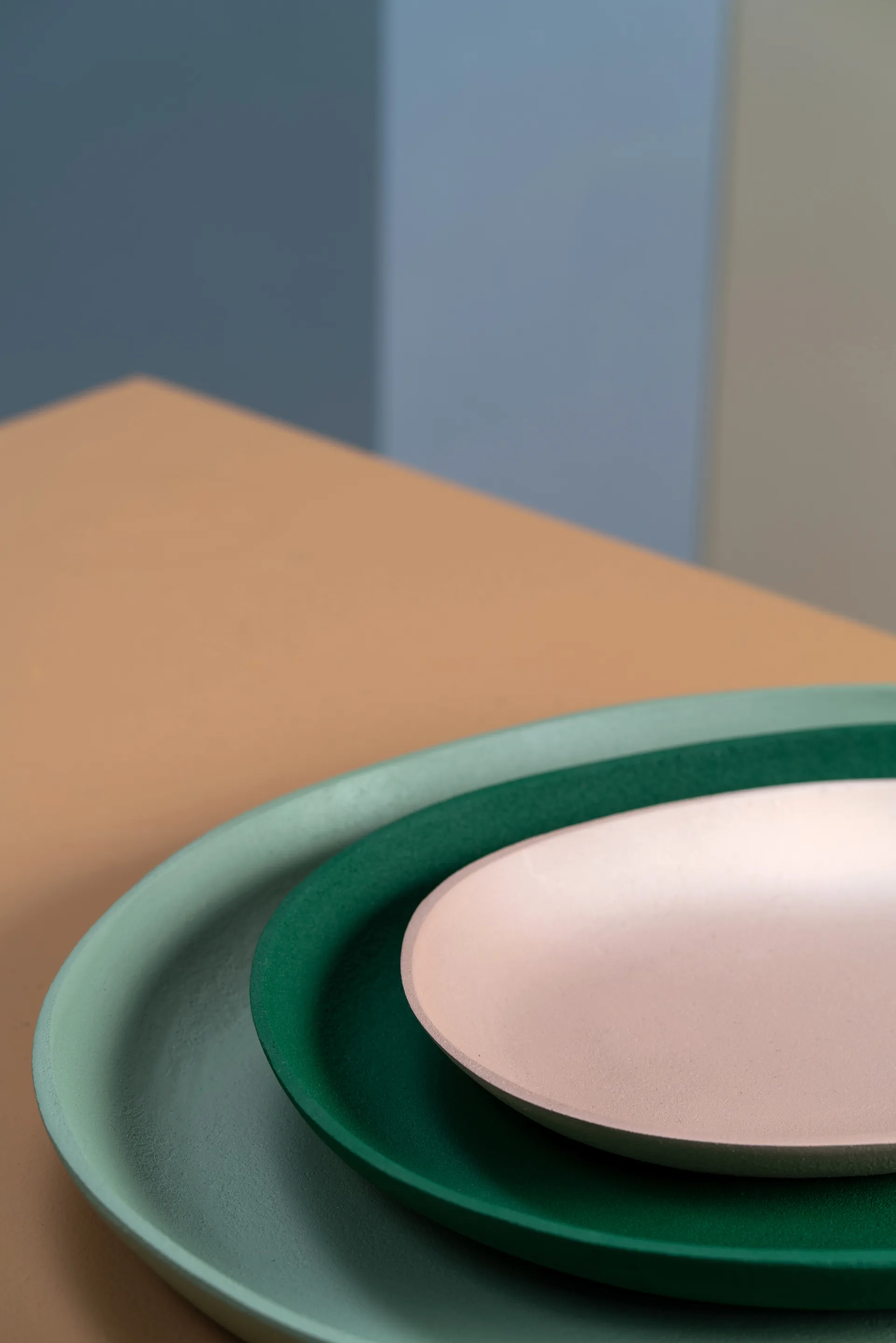 Ελληνικός δίσκος, 3 τεμάχια, Σκούρο πράσινο POLSPOTTEN