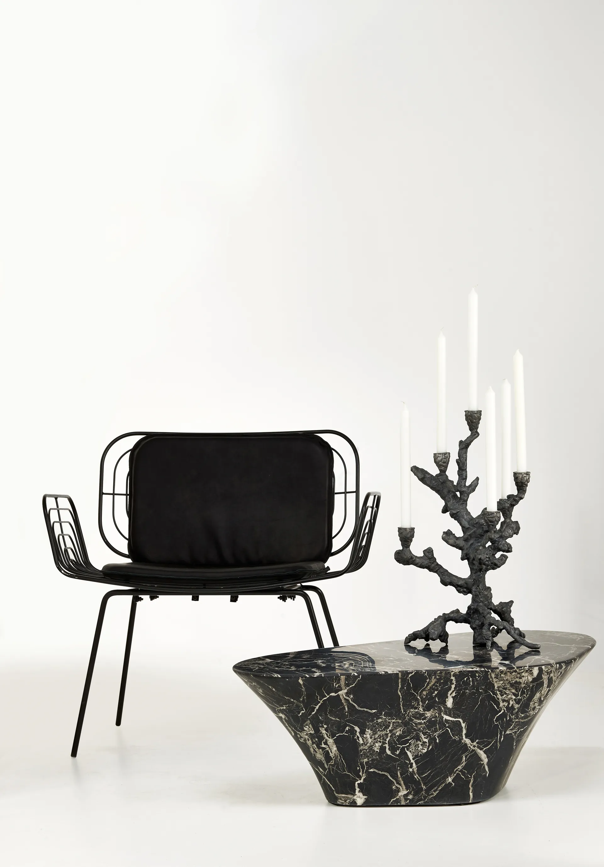 Κηροπήγιο Apple tree L 53 cm, Σκούρο γκρι POLSPOTTEN