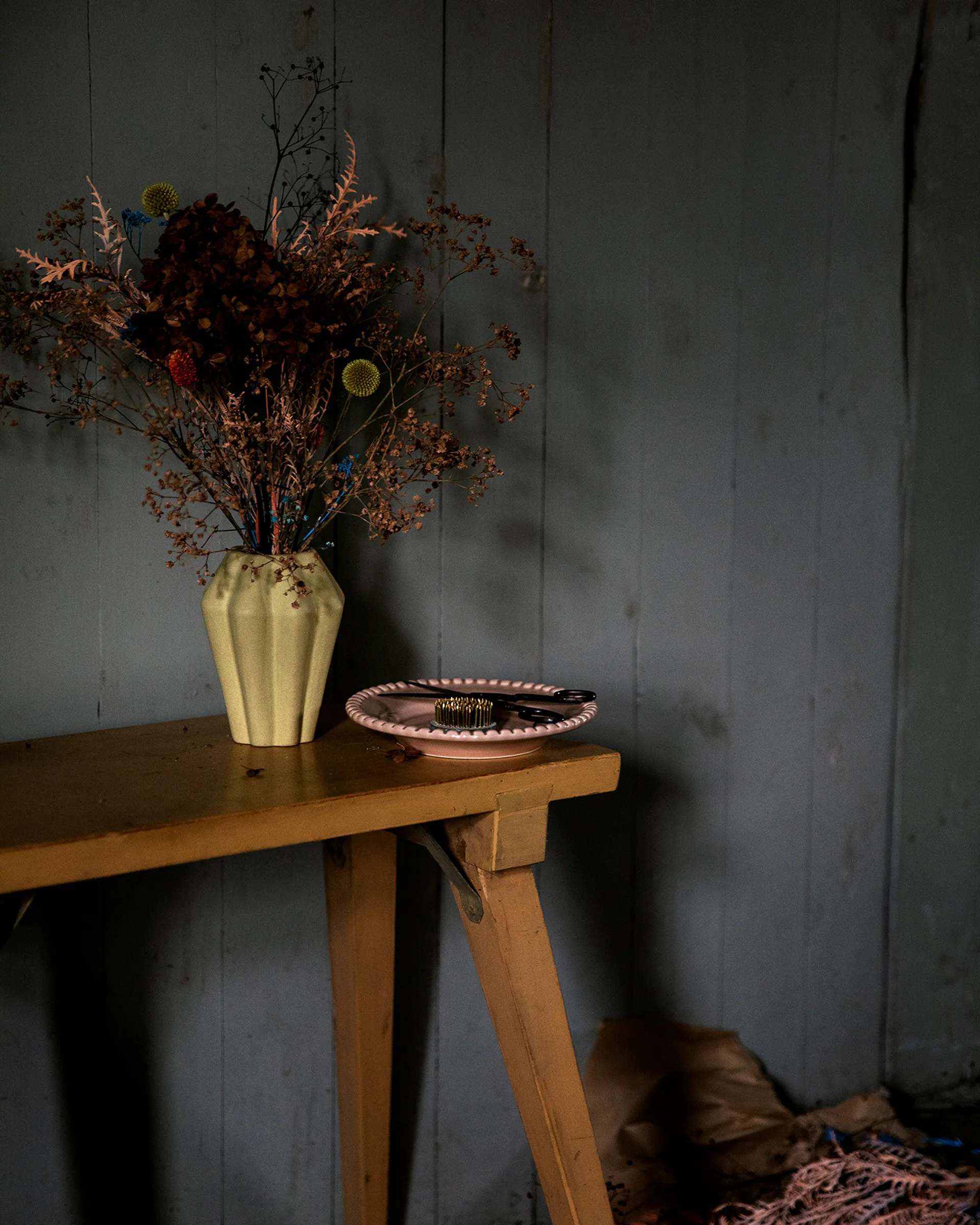 Birgit βάζο/φανάρι 14 cm, Παλ Κίτρινο PotteryJo