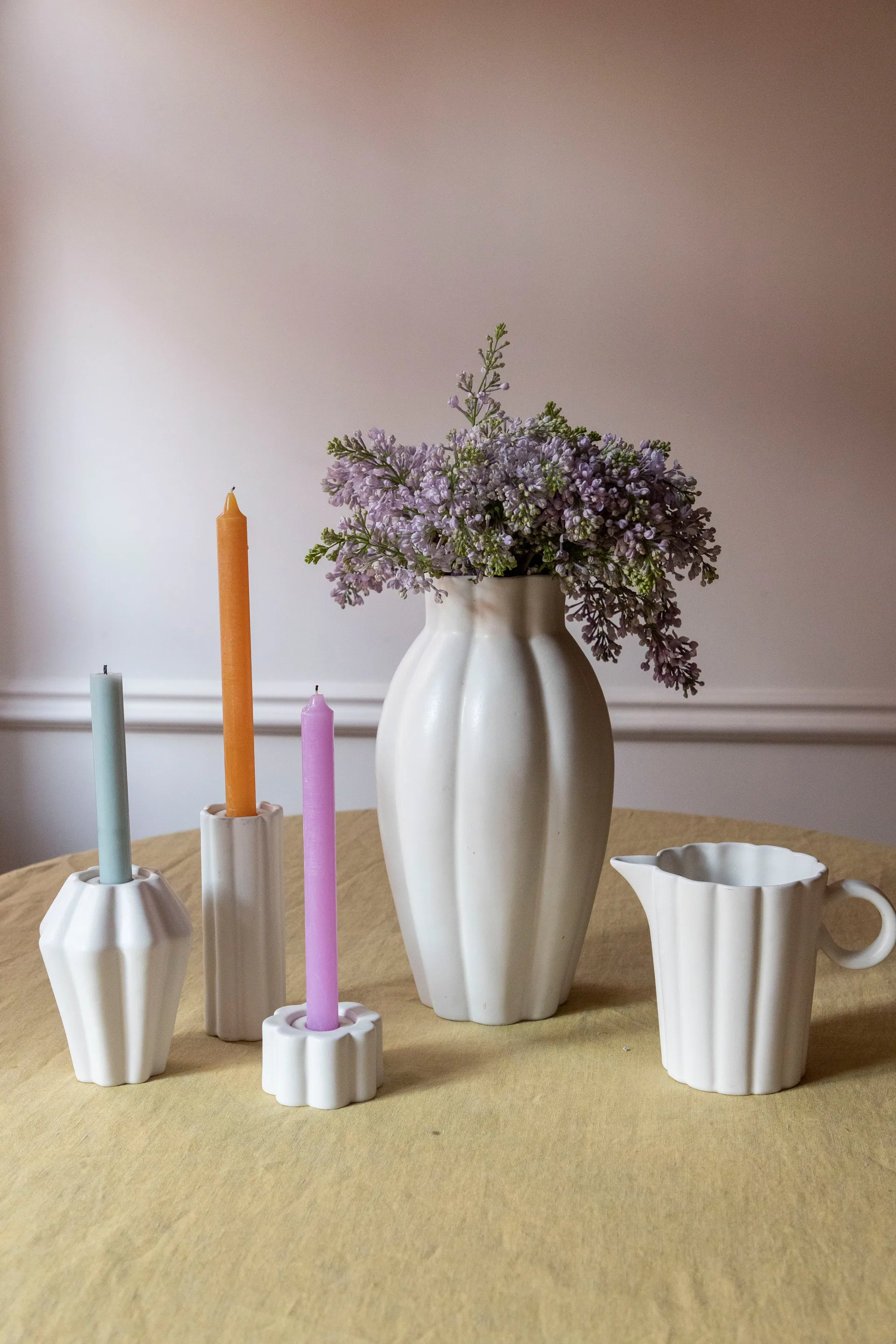 Birgit βάζο/κηροπήγιο 5 cm, Κοχύλι PotteryJo