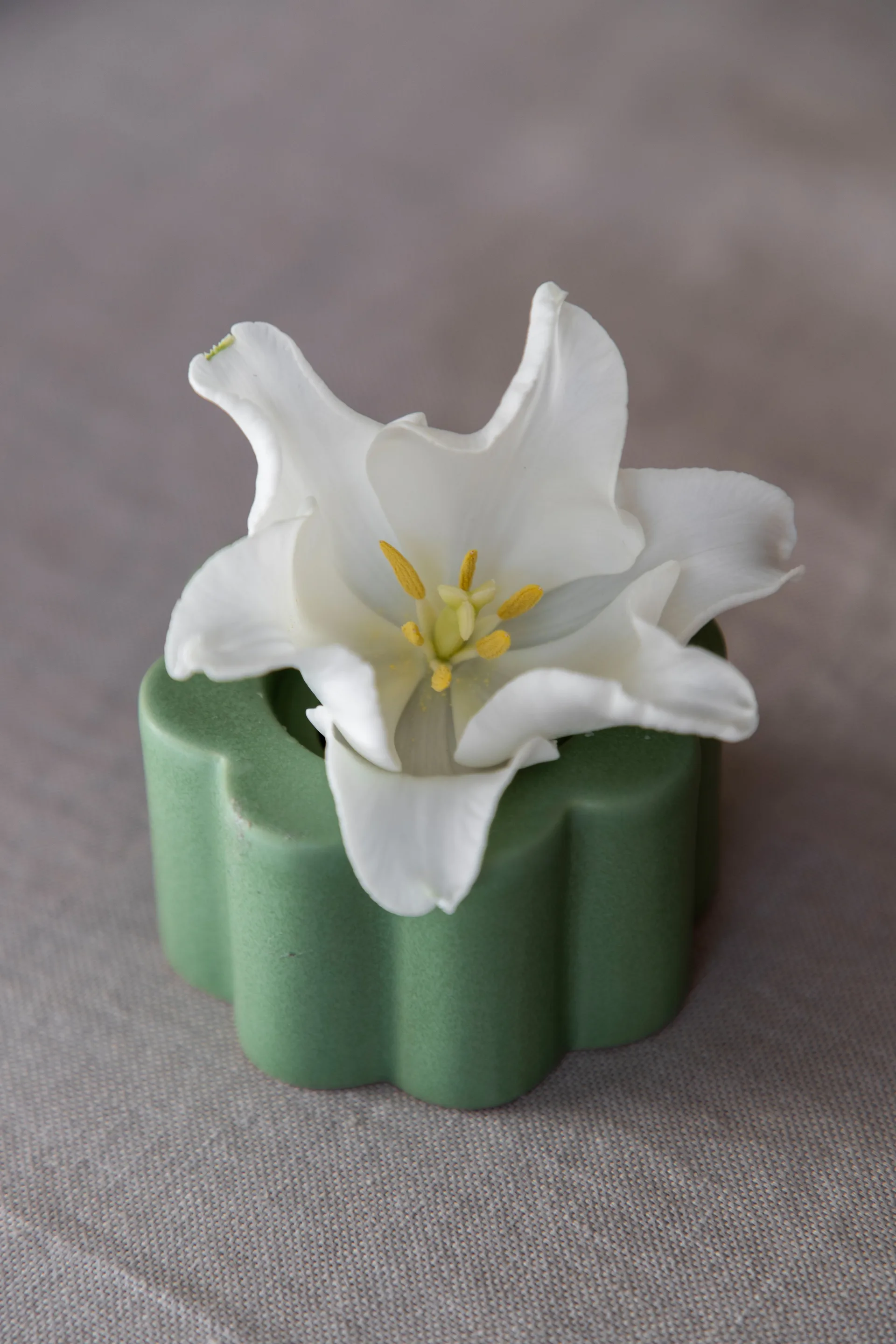 Birgit βάζο/κηροπήγιο 5 cm, Ελιά PotteryJo