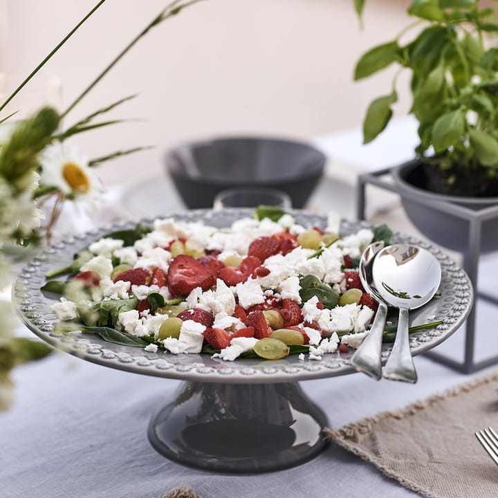 Daisy πιάτο κέικ Ø 35 cm - απαλό γκρι - PotteryJo