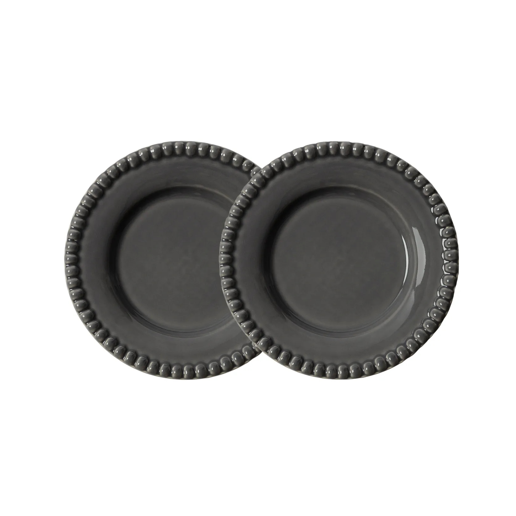 Daria μικρό πιάτο Ø18 cm Συσκευασία 2 τεμαχίων , καθαρό γκρι PotteryJo