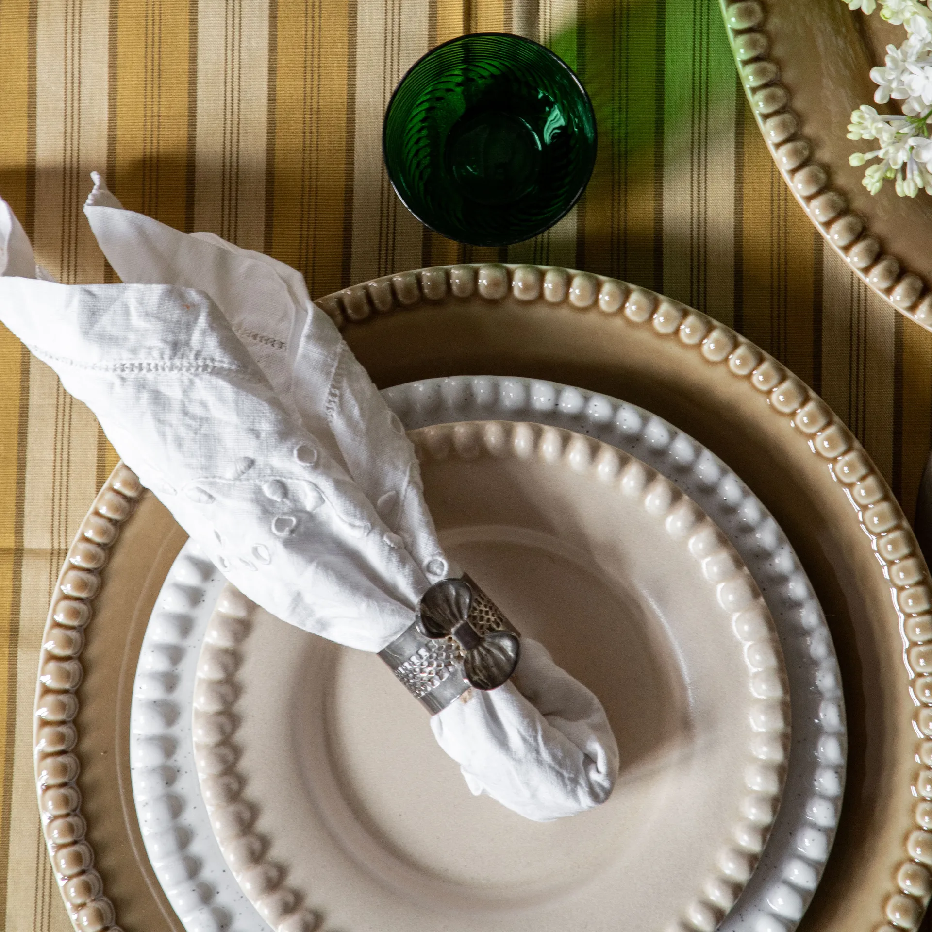 Daria πιάτο επιδορπίου Ø22 cm Συσκευασία 2 τεμαχίων , Γυαλιστερό λευκό του βαμβακιού PotteryJo