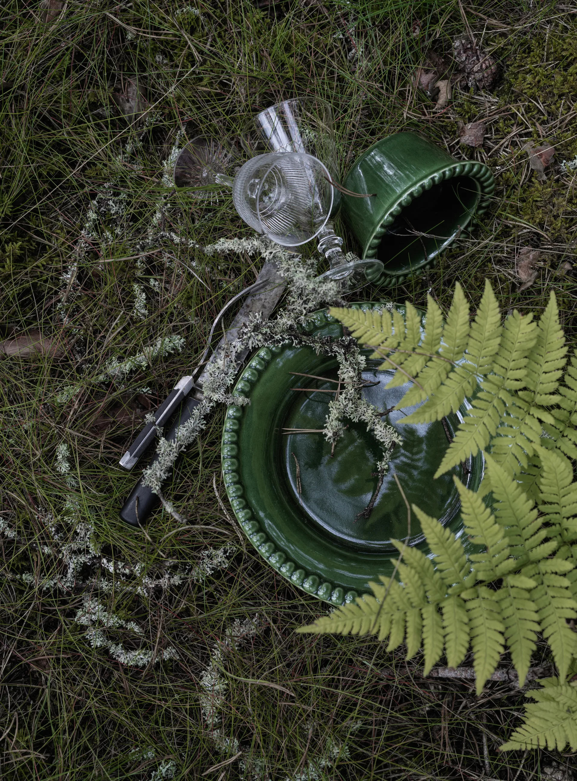 Daria πιάτο επιδορπίου Ø22 cm Συσκευασία 2 τεμαχίων , Βρύο PotteryJo