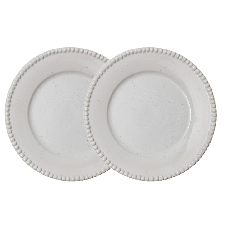Daria πιάτο δείπνου Ø28 cm Συσκευασία με 2 τμχ. - Γυαλιστερό λευκό του βαμβακιού - PotteryJo