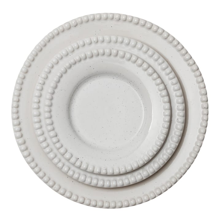 Daria πιάτο δείπνου Ø28 cm Συσκευασία με 2 τμχ. - Γυαλιστερό λευκό του βαμβακιού - PotteryJo
